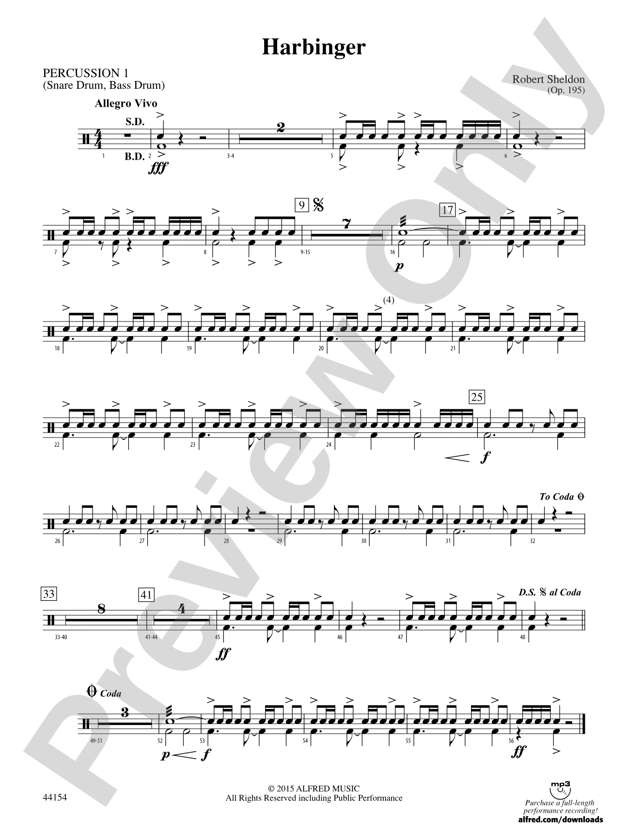 Harbinger: 1st Percussion