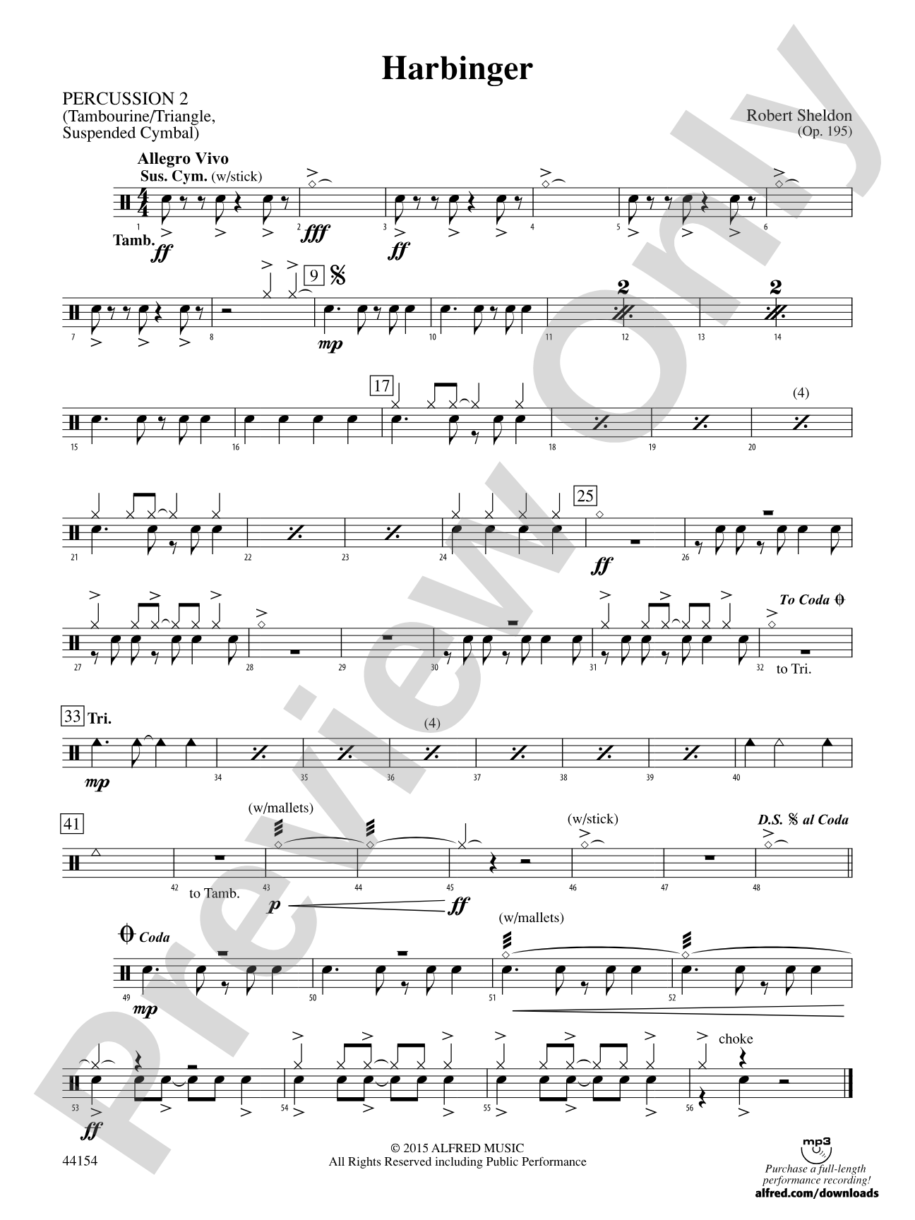 Harbinger: 2nd Percussion