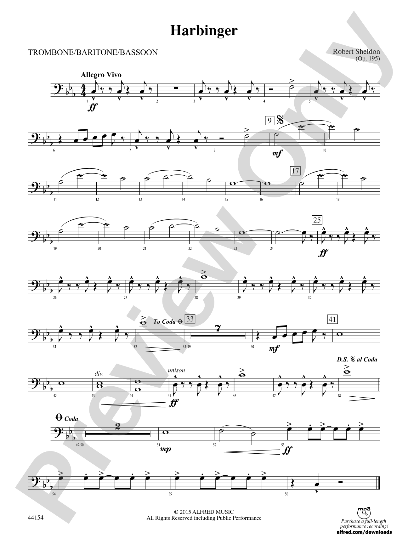 Harbinger: 1st Trombone