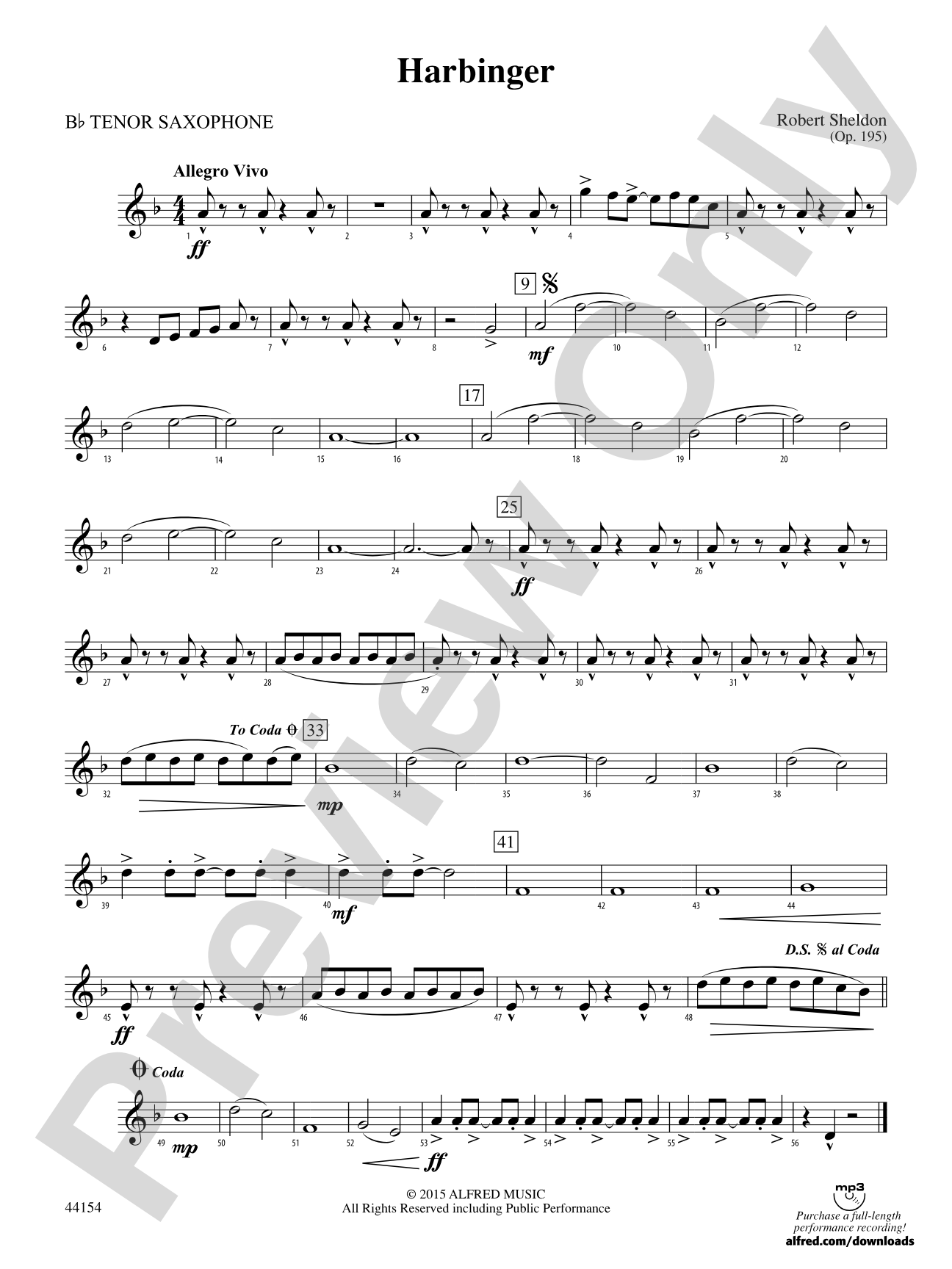 Harbinger: B-flat Tenor Saxophone