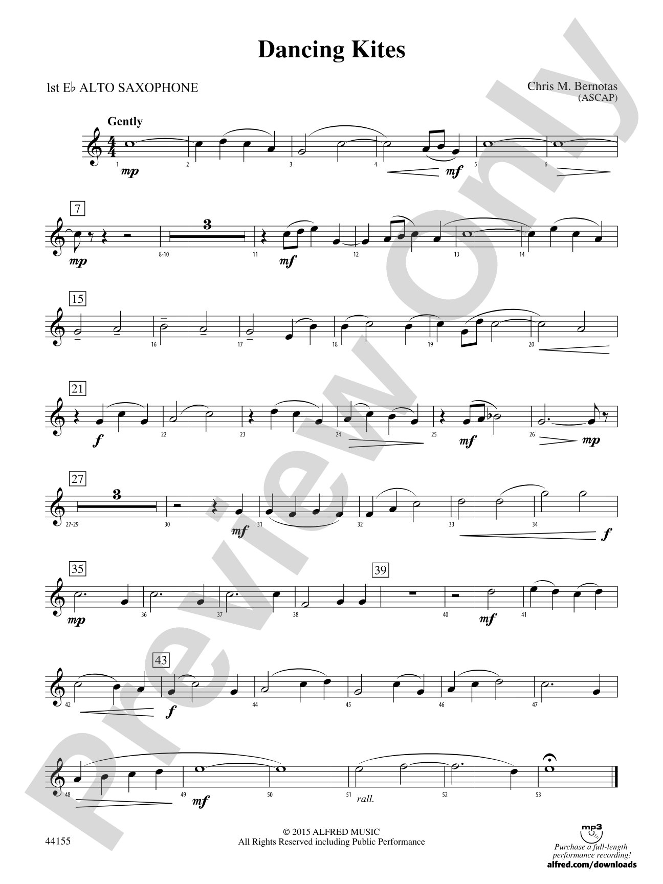 Dancing Kites: E-flat Alto Saxophone