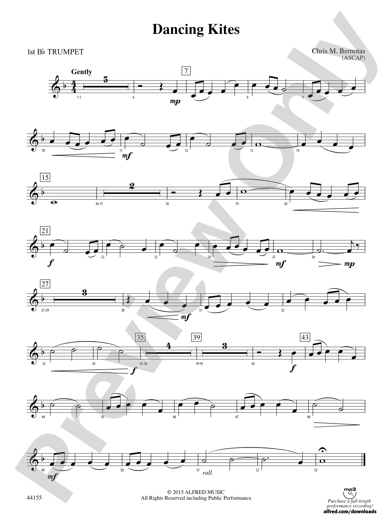 Dancing Kites: 1st B-flat Trumpet