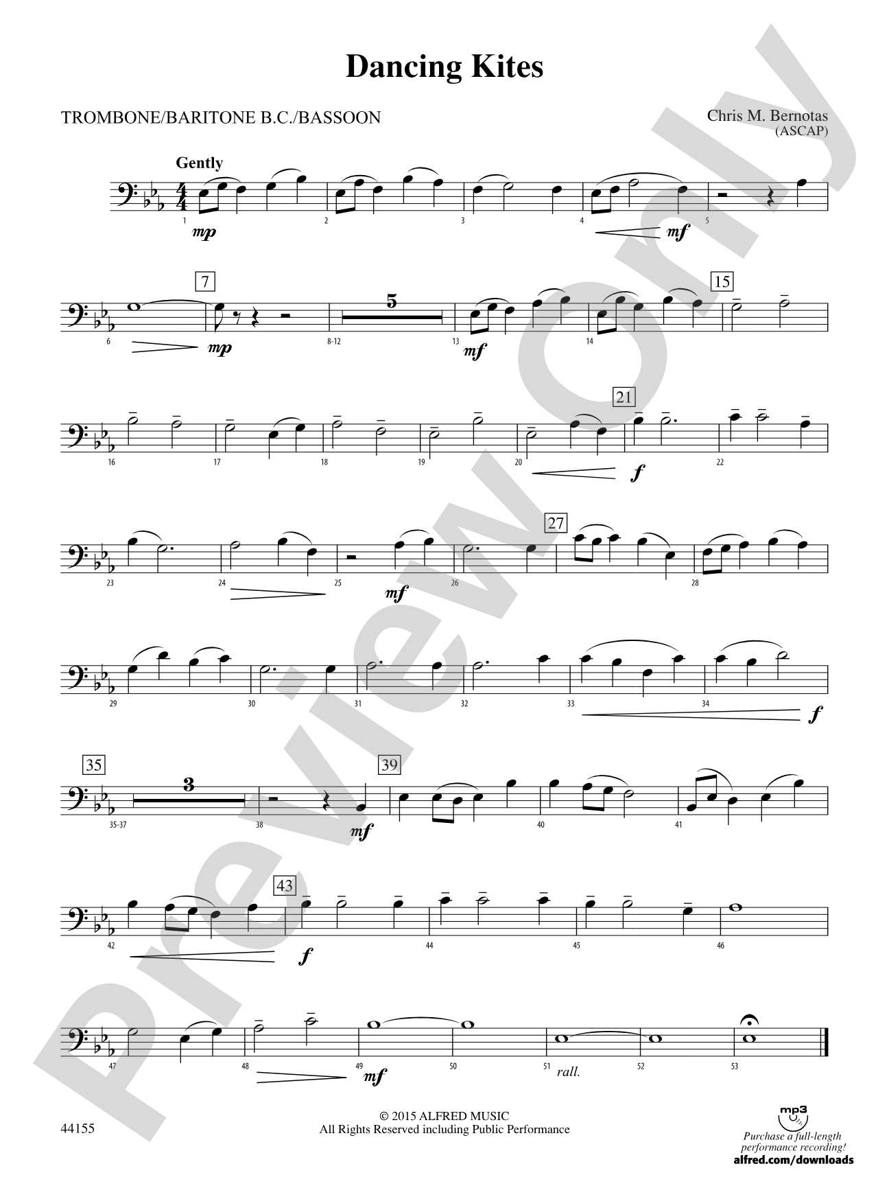 Dancing Kites: 1st Trombone