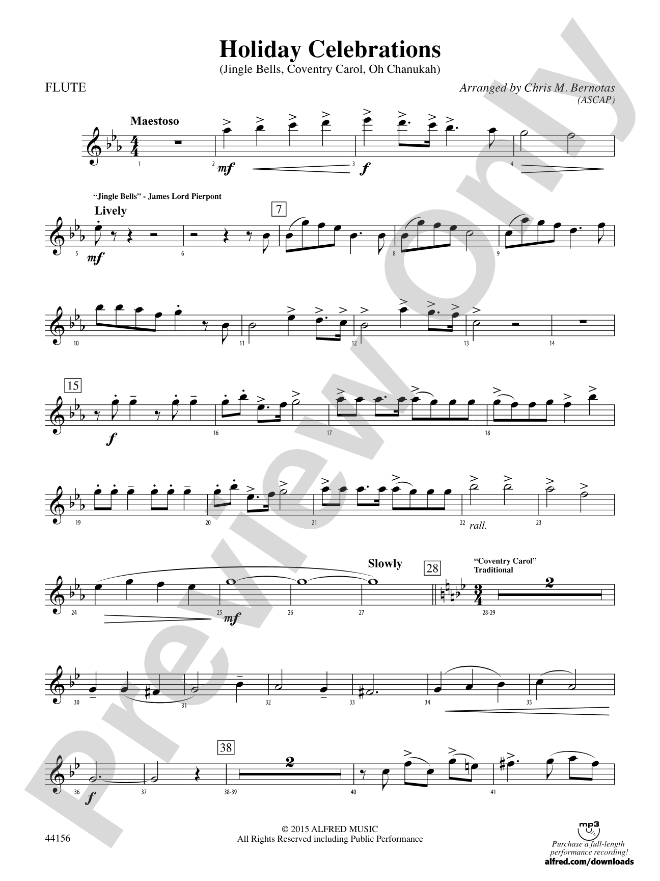 Holiday Celebrations: Flute