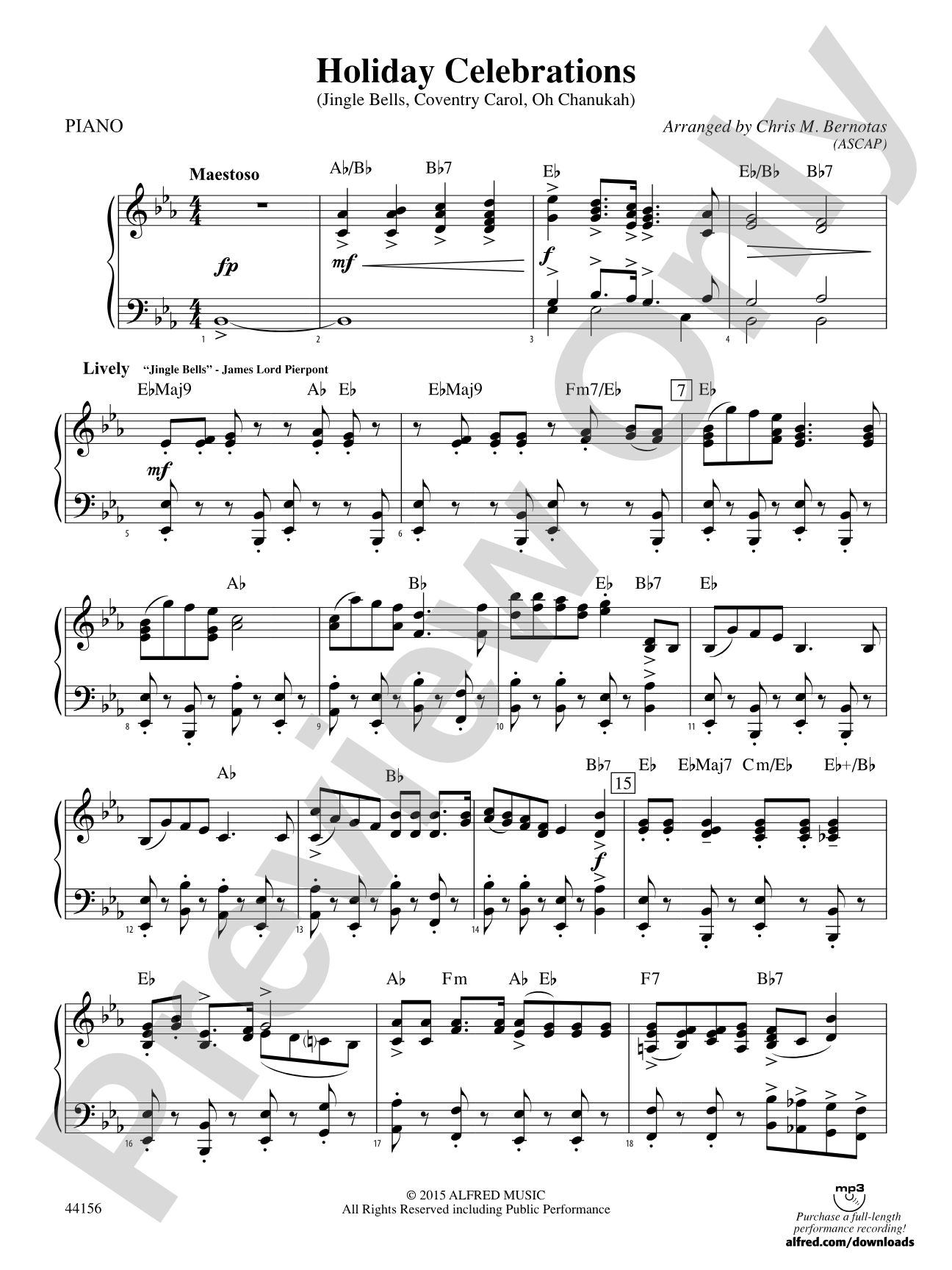 Holiday Celebrations: Piano Accompaniment