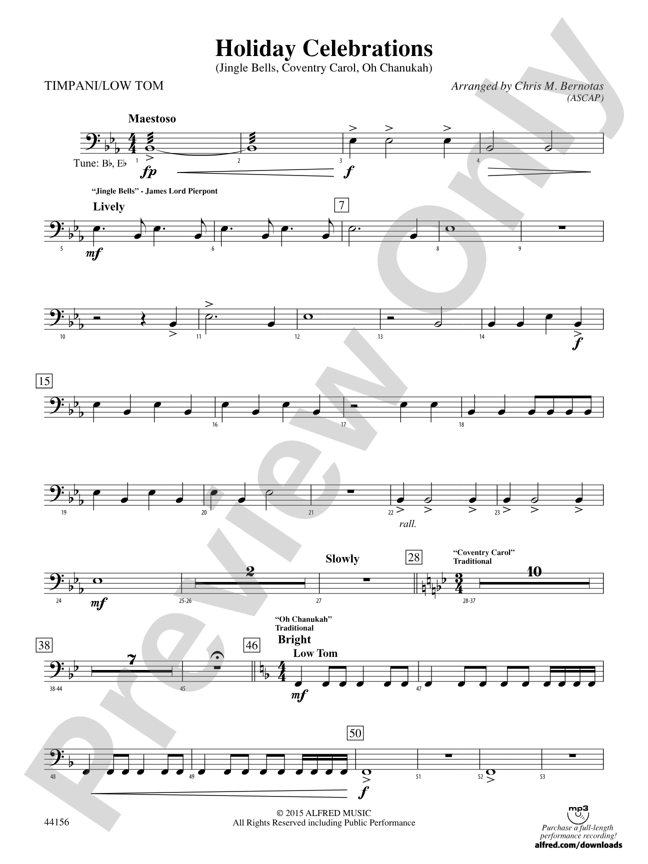 Holiday Celebrations: Timpani