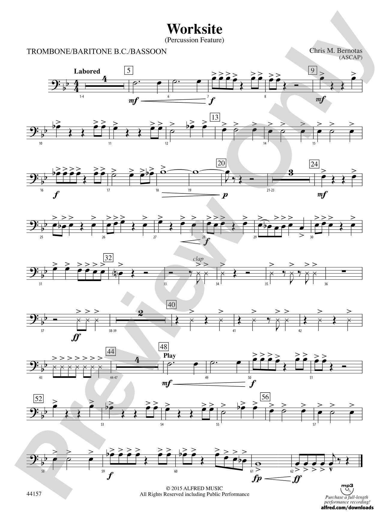 Worksite: 1st Trombone