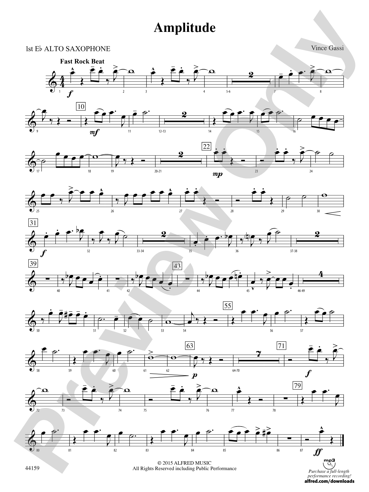 Amplitude: E-flat Alto Saxophone