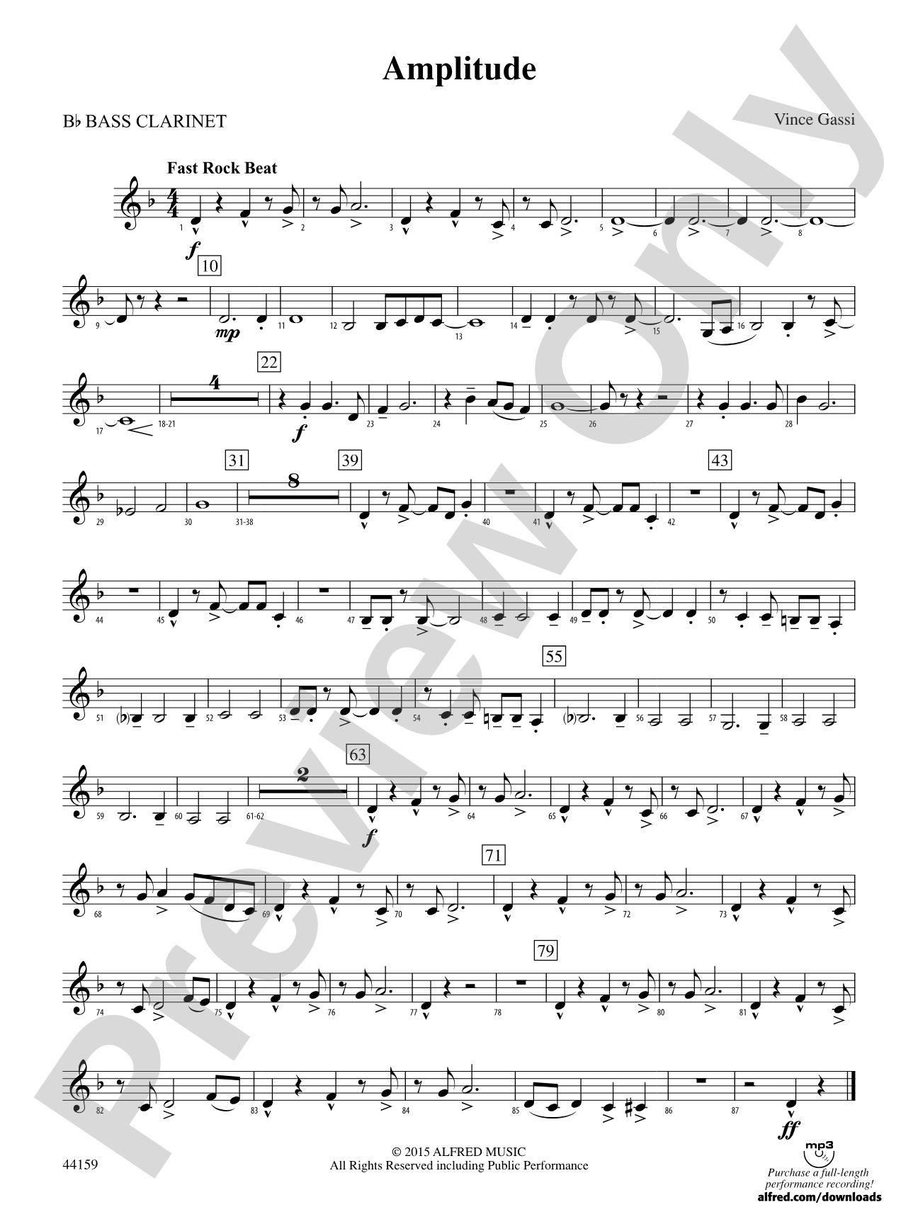 Amplitude: B-flat Bass Clarinet