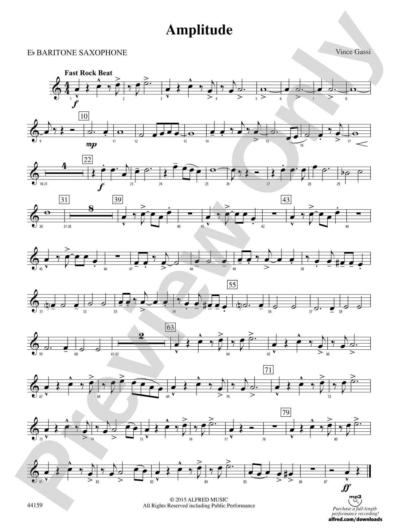 Amplitude: E-flat Baritone Saxophone