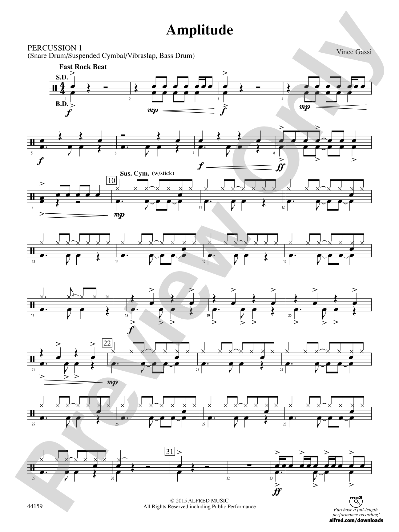 Amplitude: 1st Percussion