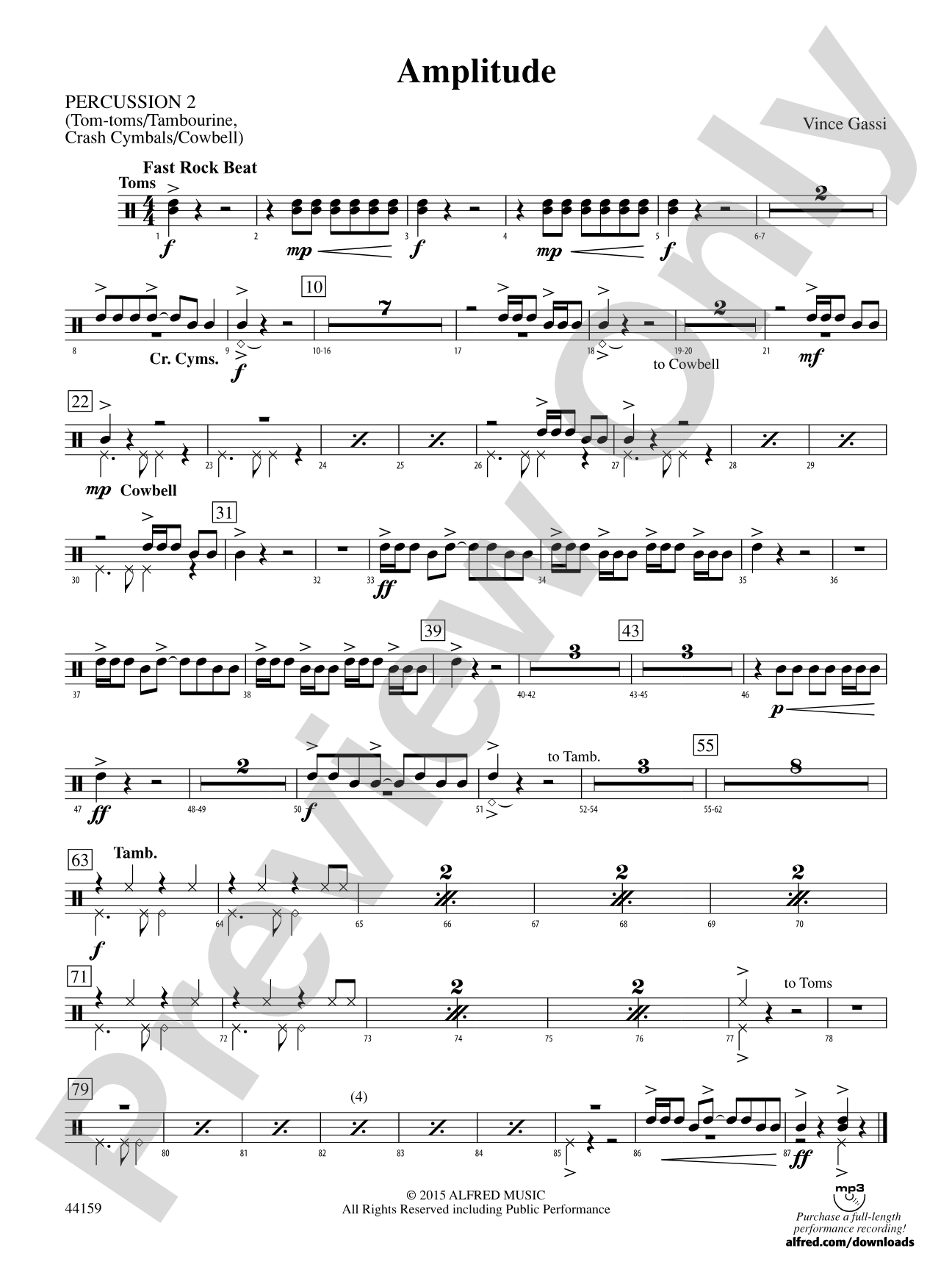 Amplitude: 2nd Percussion