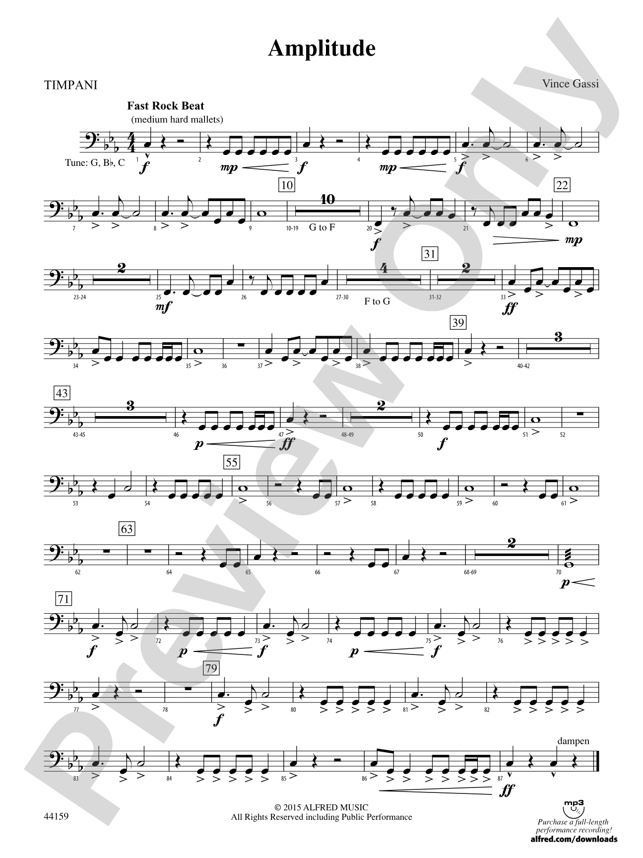 Amplitude: Timpani
