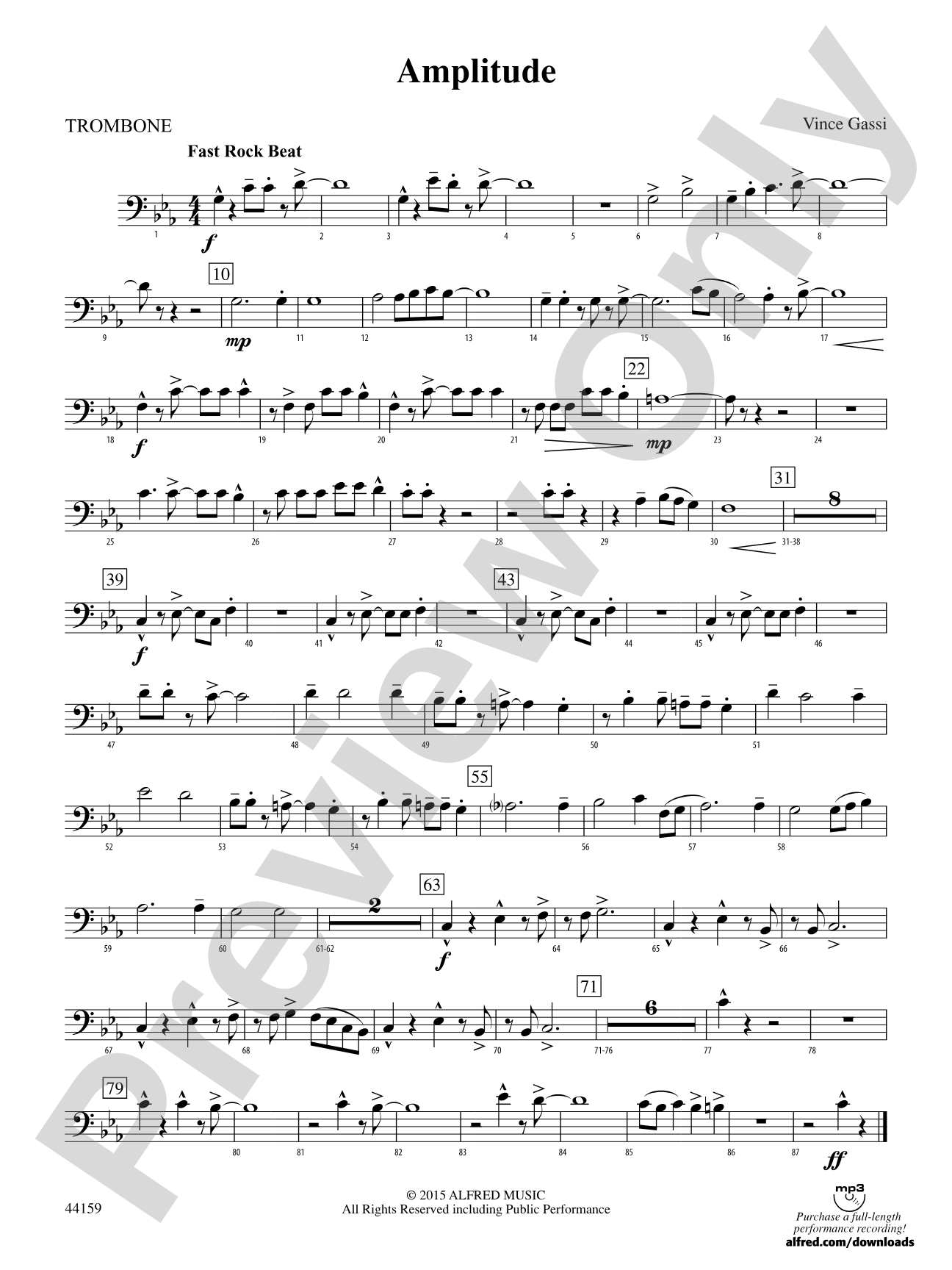 Amplitude: 1st Trombone