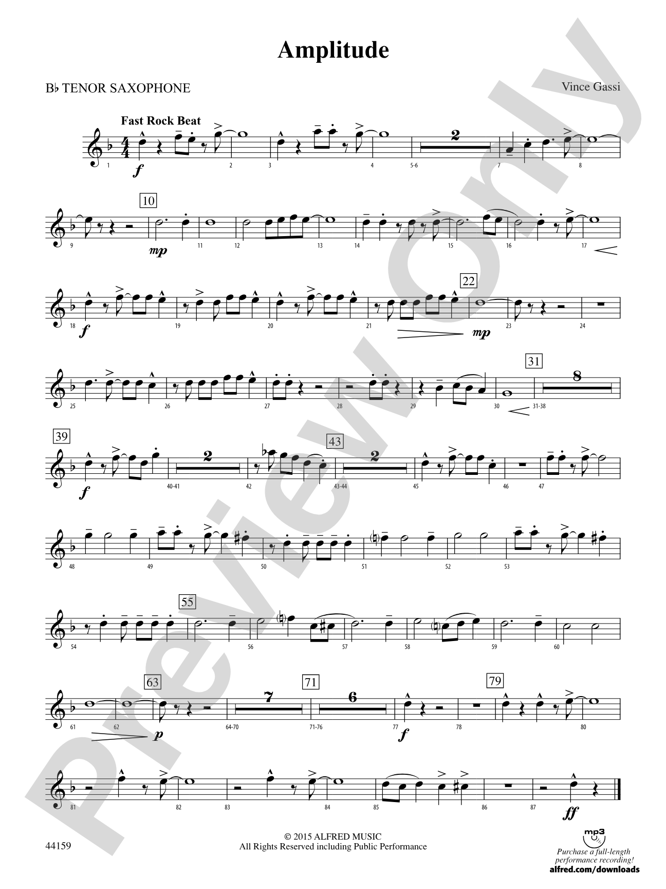 Amplitude: B-flat Tenor Saxophone