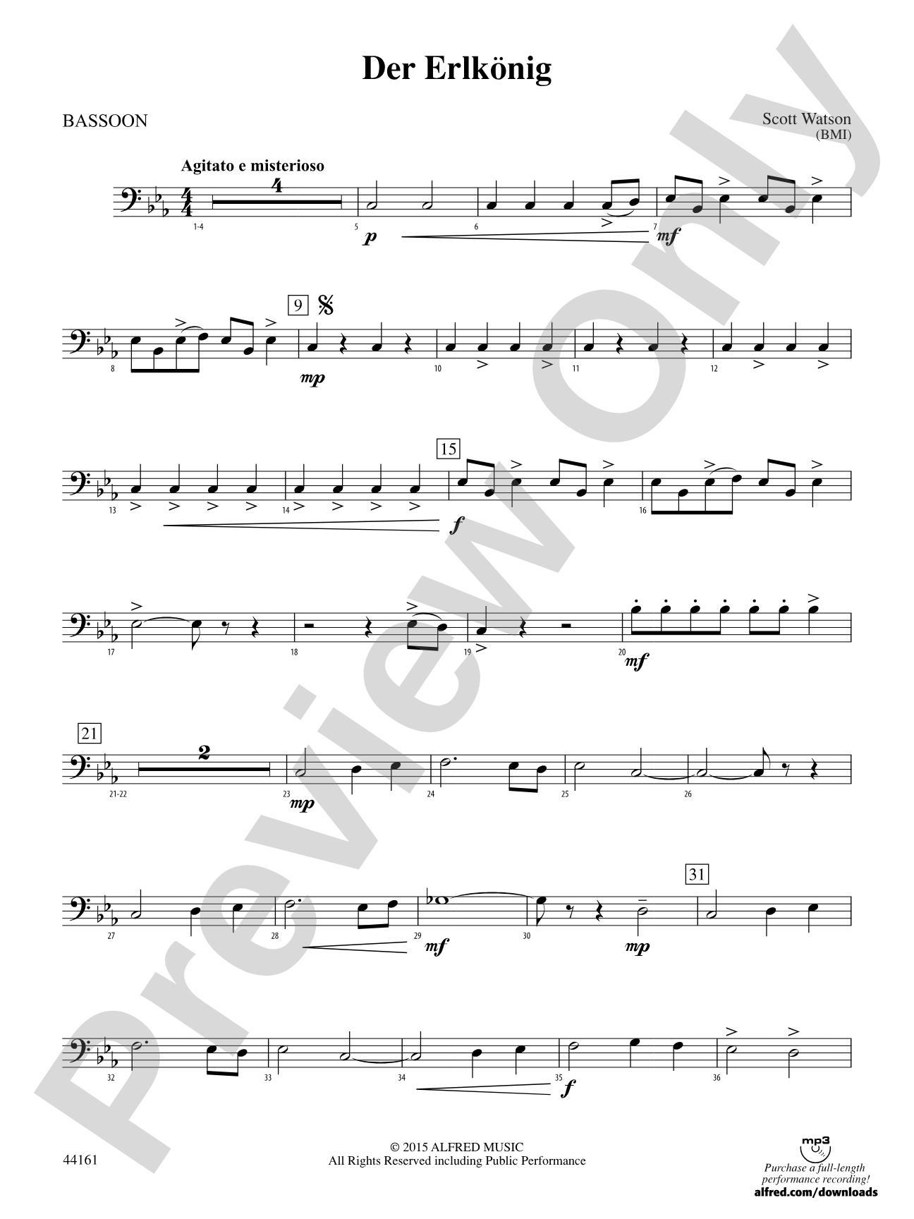 Der Erlkönig: Bassoon