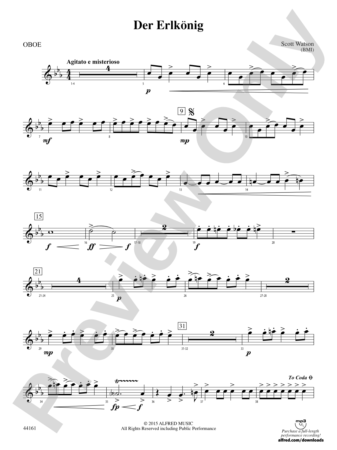 Der Erlkönig: Oboe