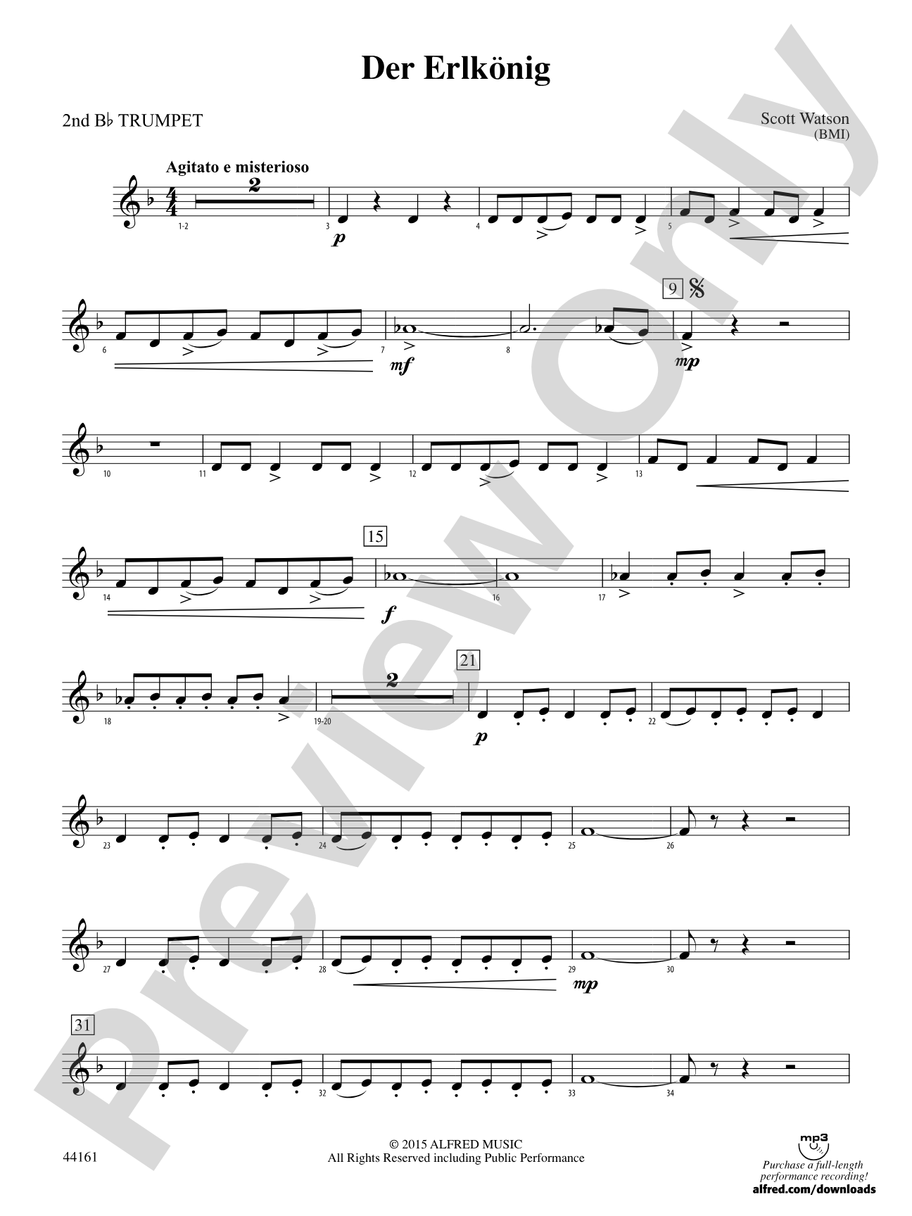 Der Erlkönig: 2nd B-flat Trumpet