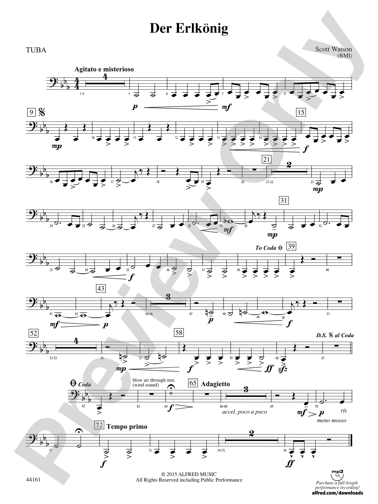 Der Erlkönig: Tuba