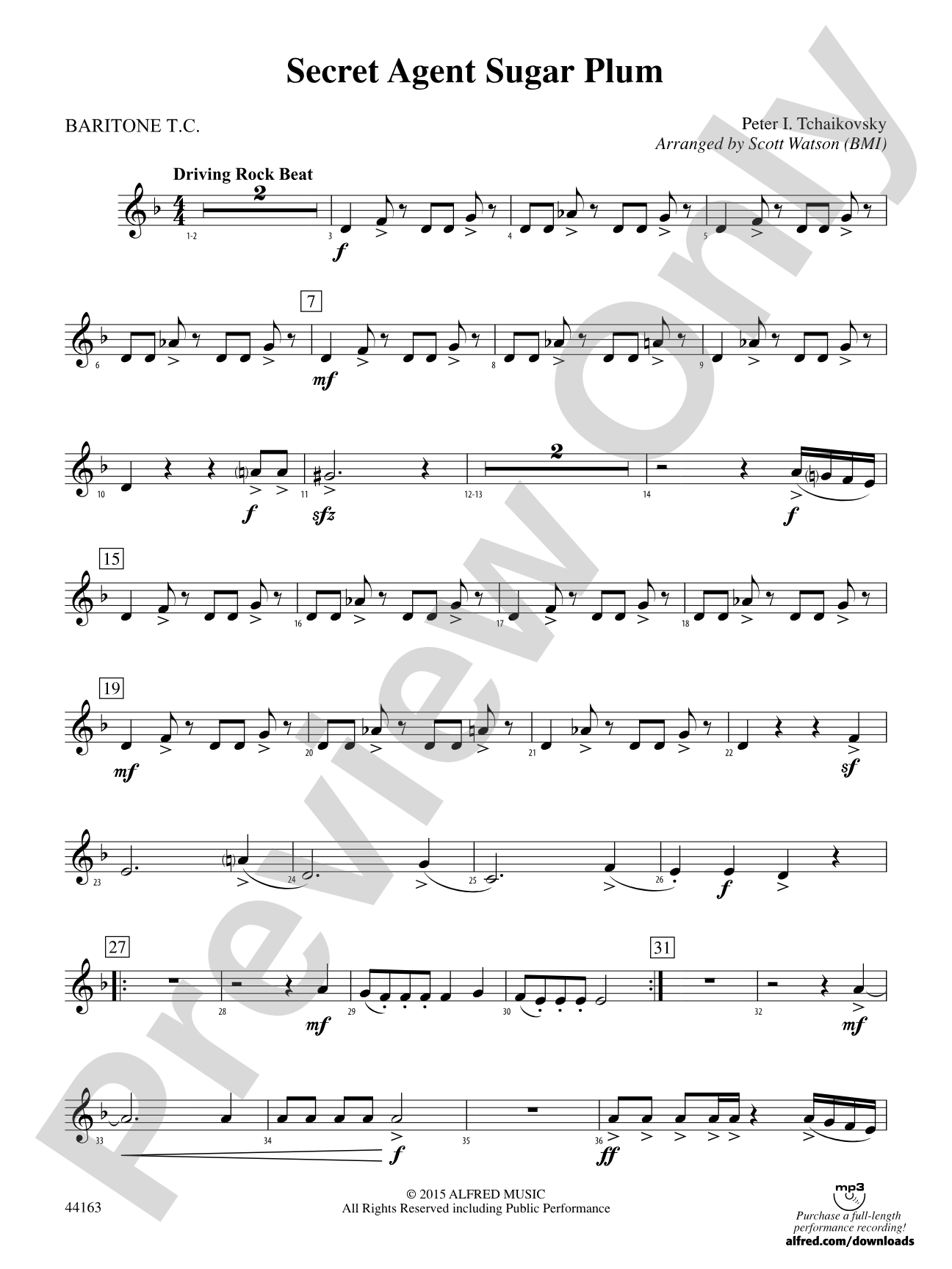 Secret Agent Sugar Plum: Baritone T.C.