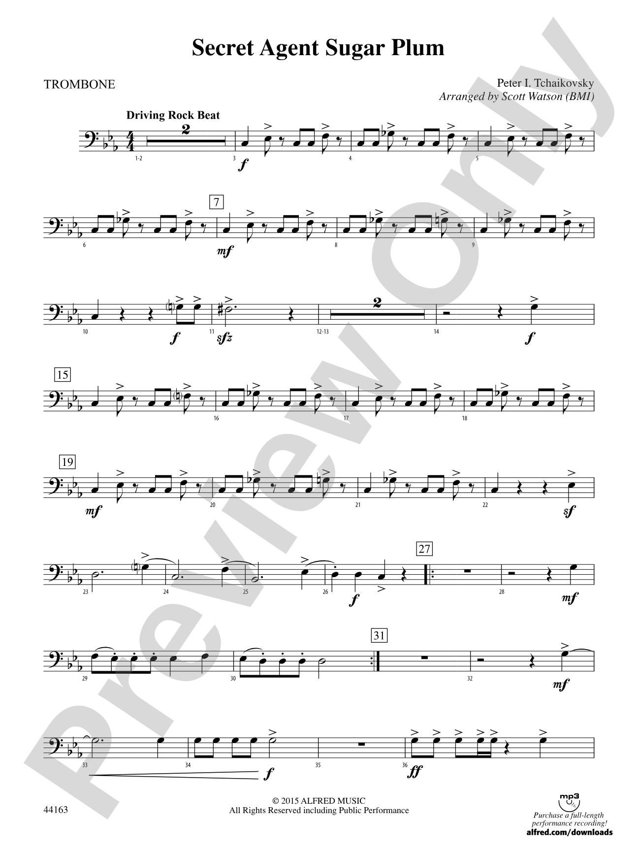 Secret Agent Sugar Plum: 1st Trombone