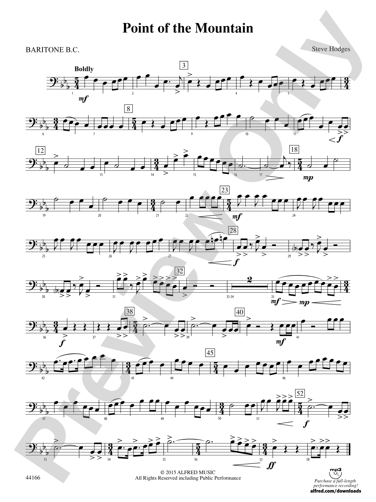 Point of the Mountain: Baritone B.C.