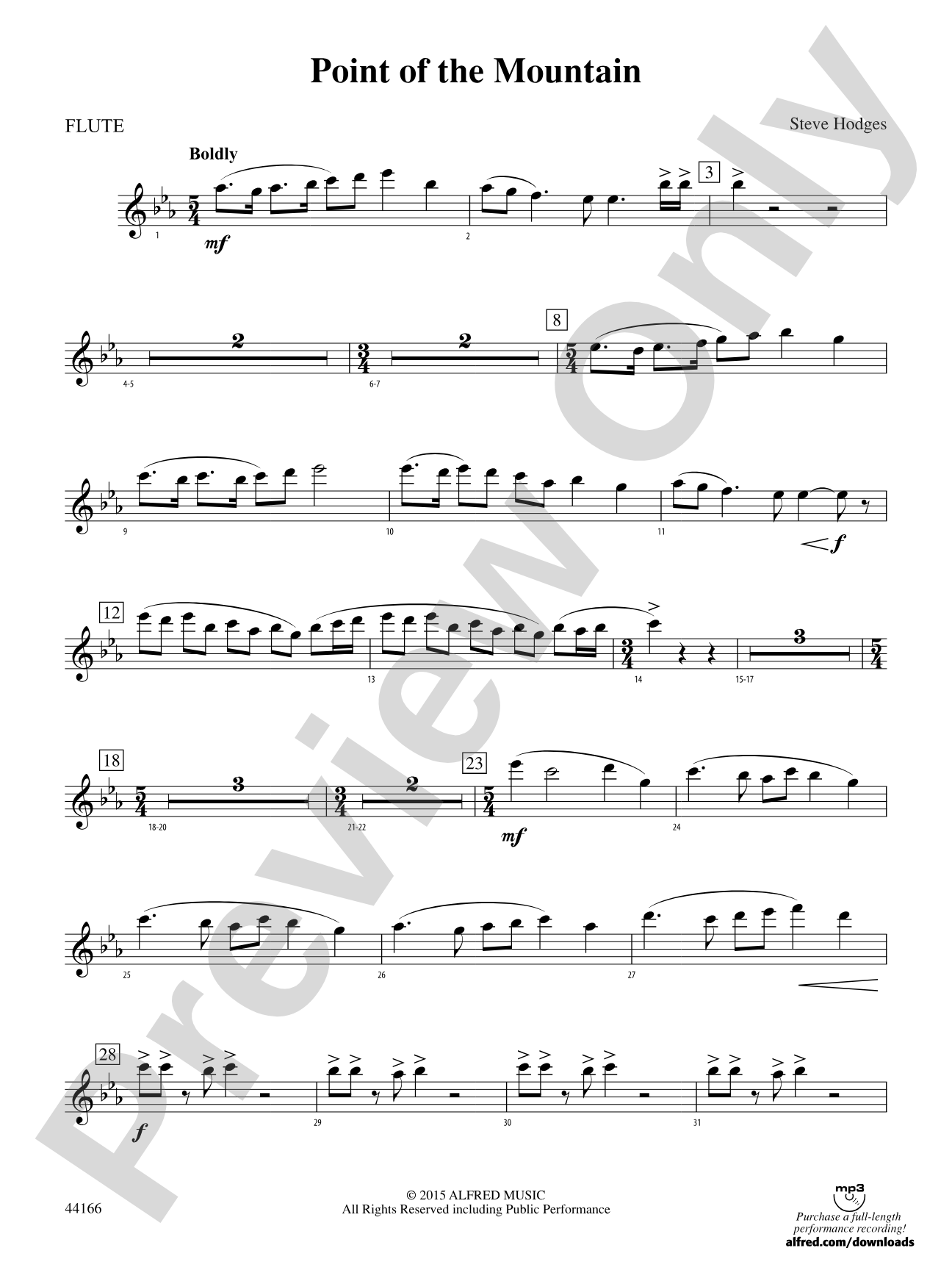 Point of the Mountain: Flute