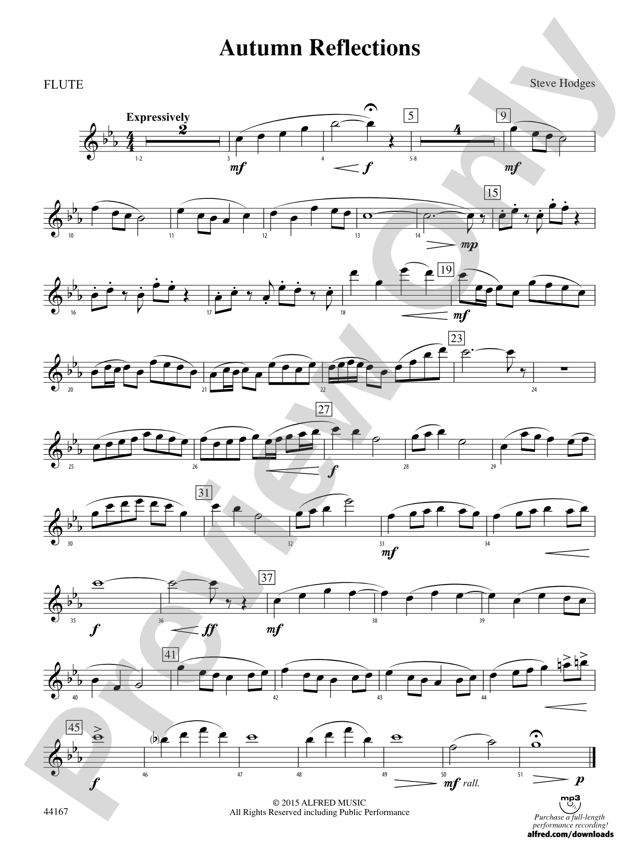 Autumn Reflections: Flute