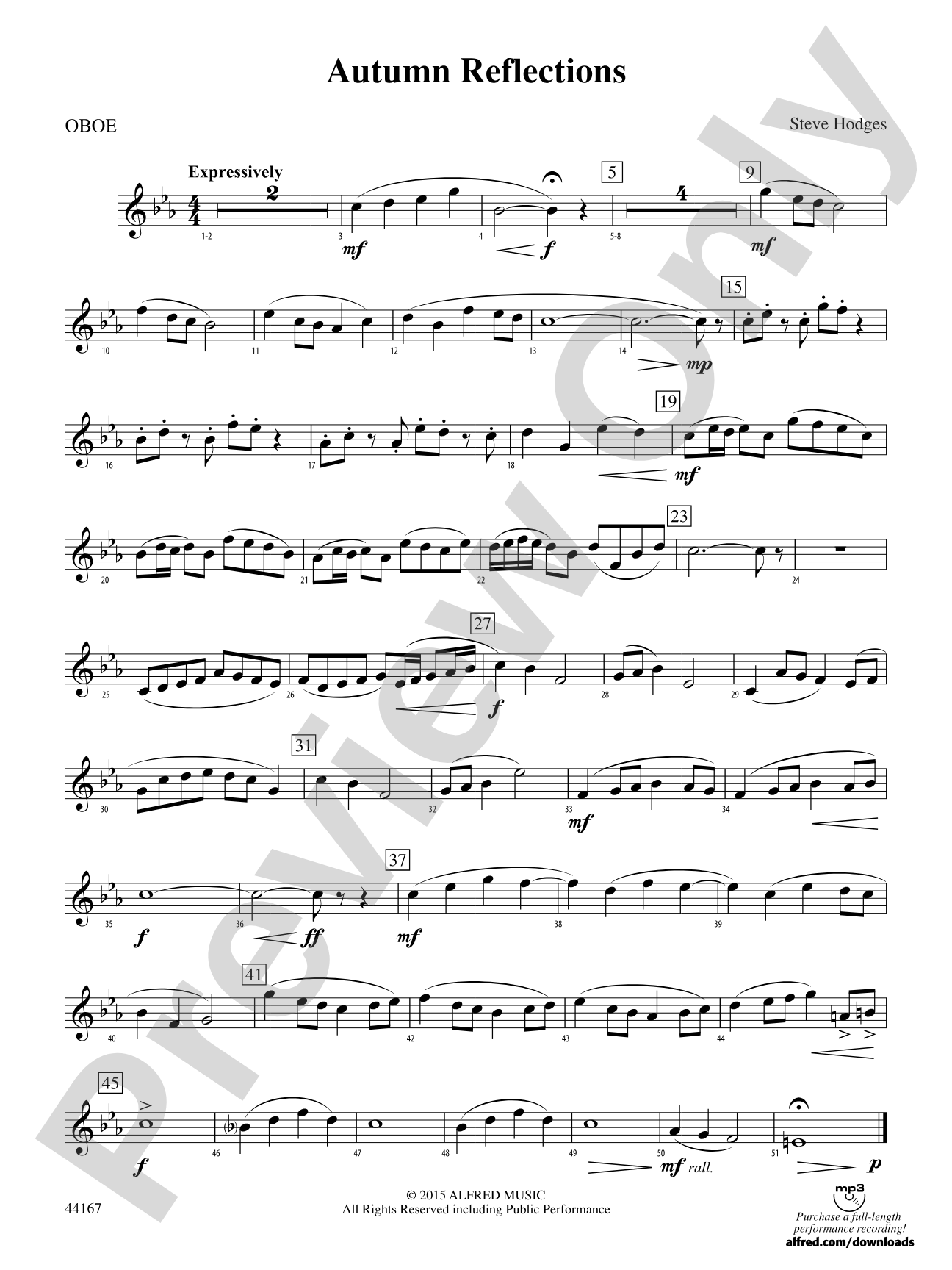 Autumn Reflections: Oboe