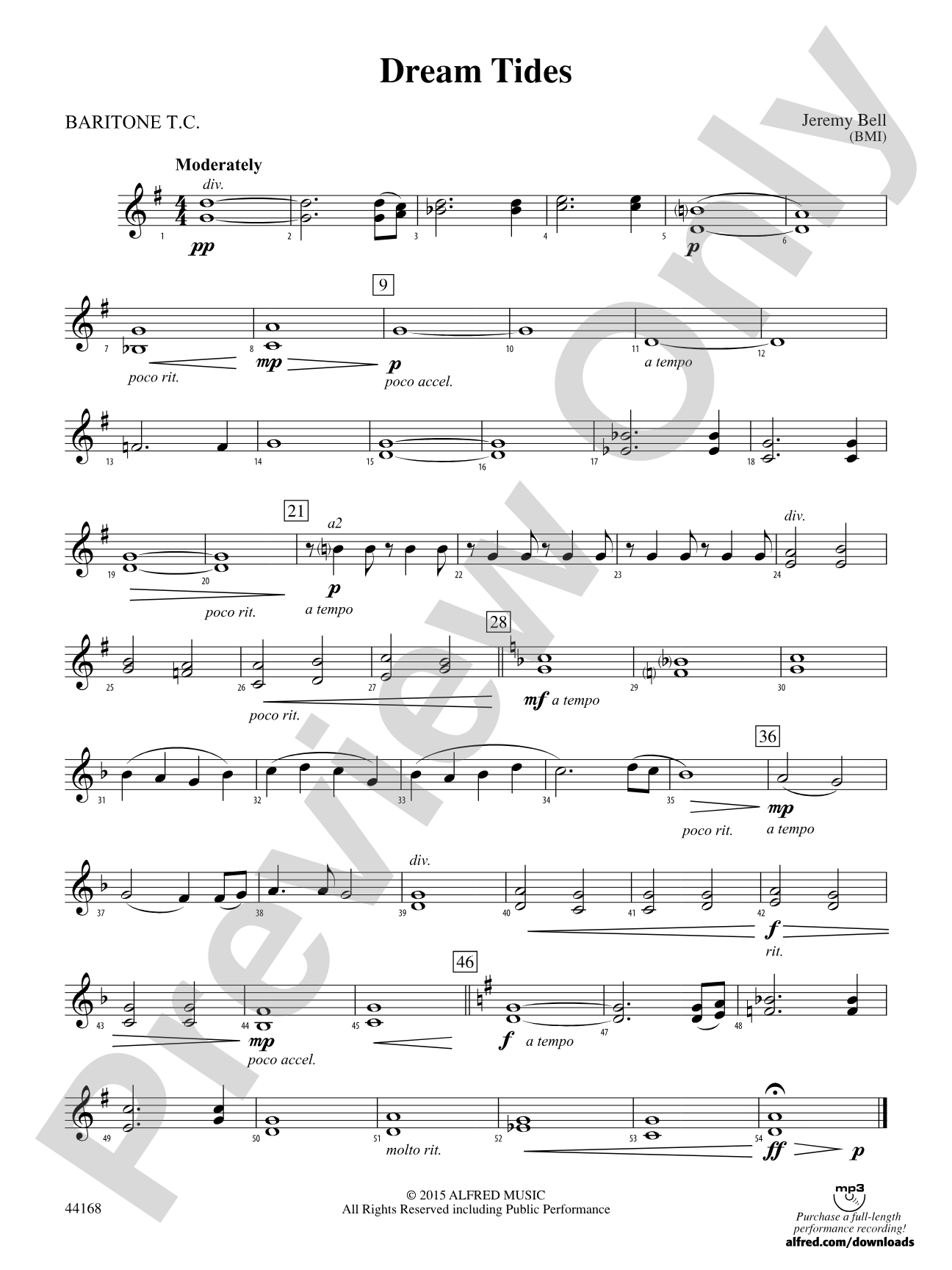 Dream Tides: Baritone T.C.