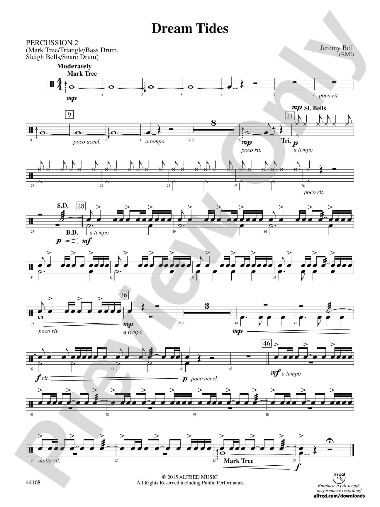 Dream Tides: 2nd Percussion