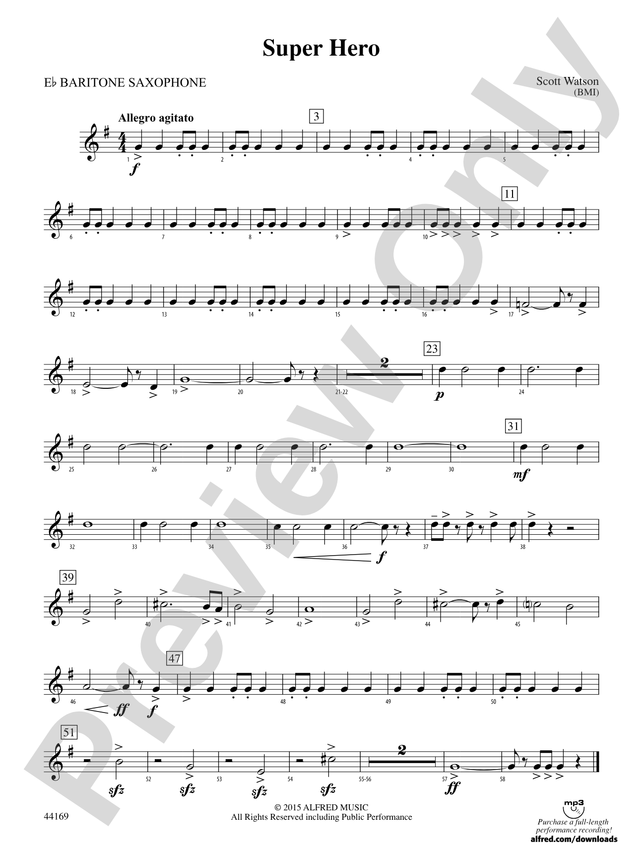 Super Hero: E-flat Baritone Saxophone