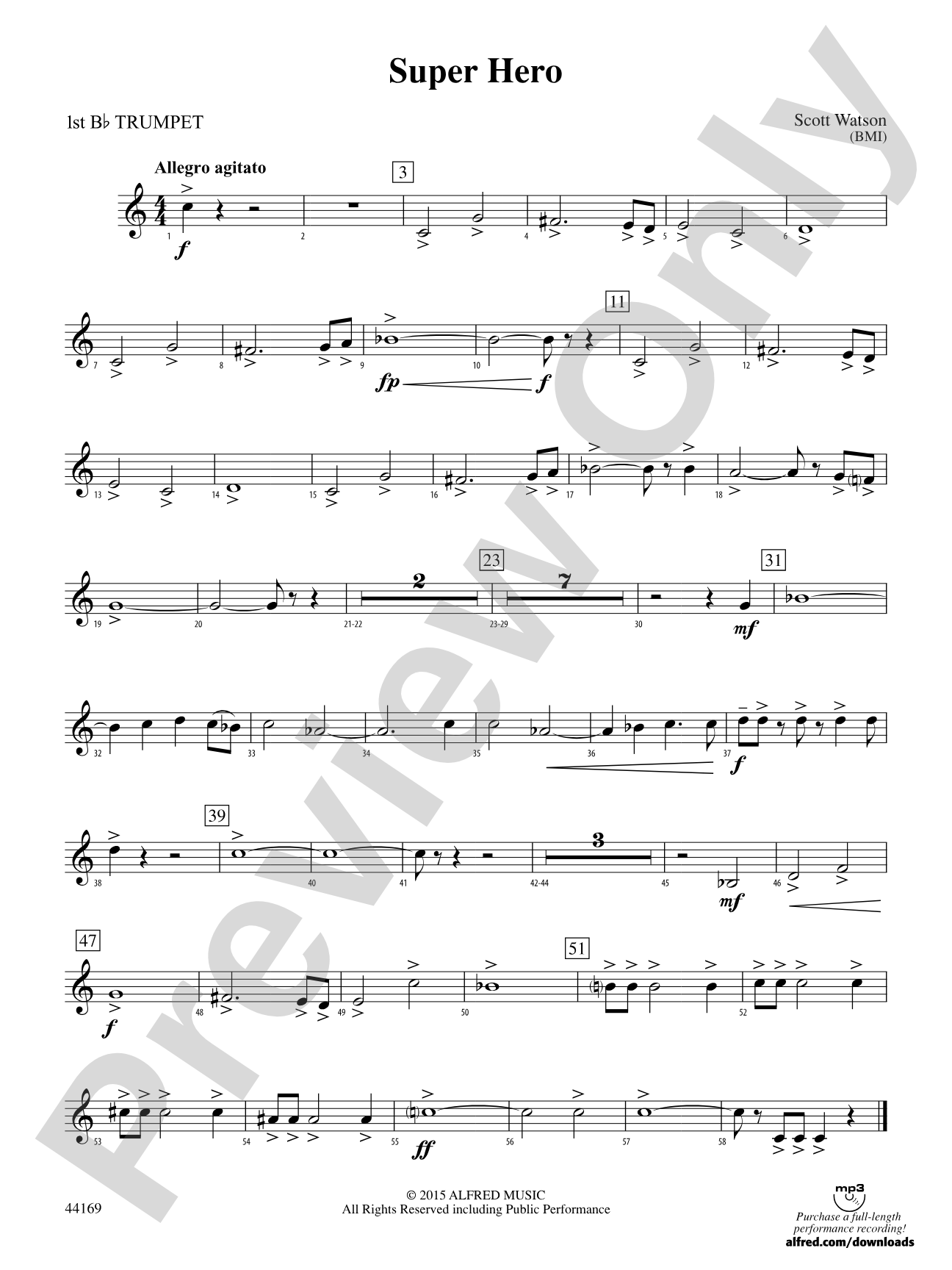 Super Hero: 1st B-flat Trumpet