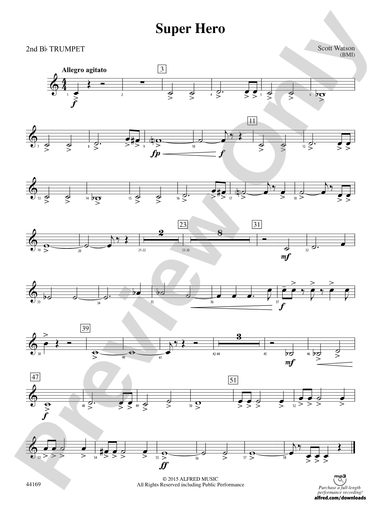 Super Hero: 2nd B-flat Trumpet