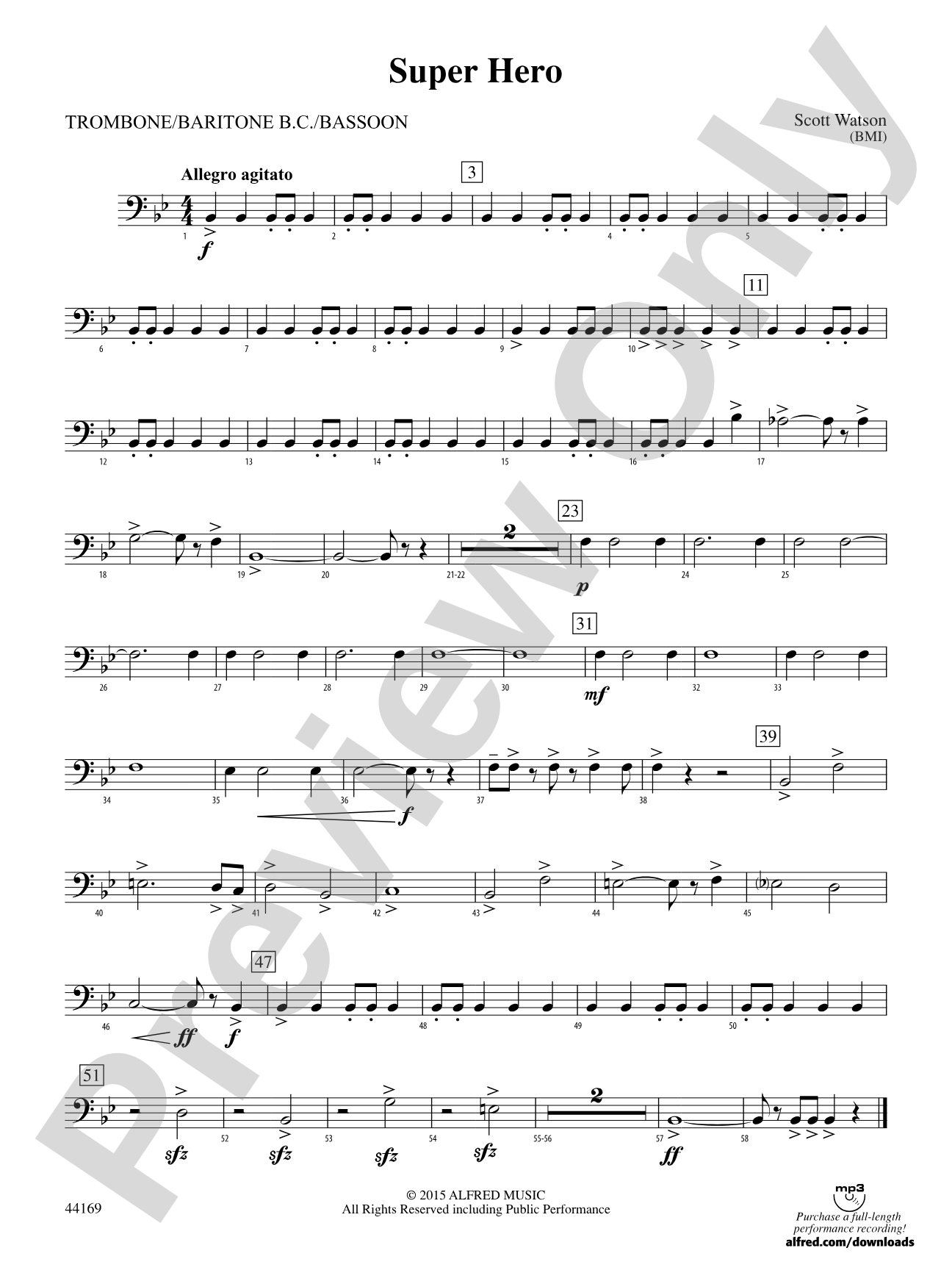 Super Hero: 1st Trombone