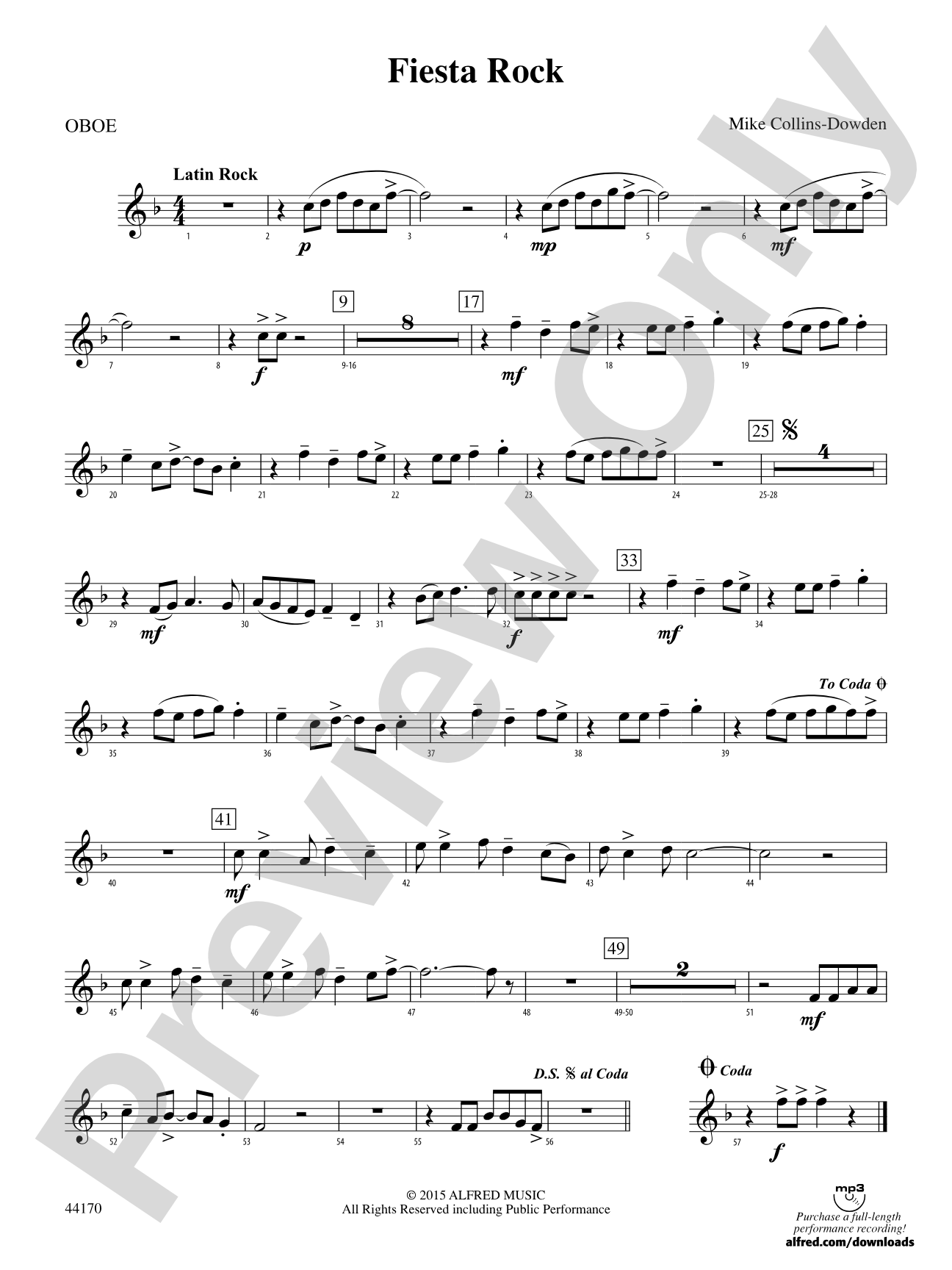 Fiesta Rock: Oboe