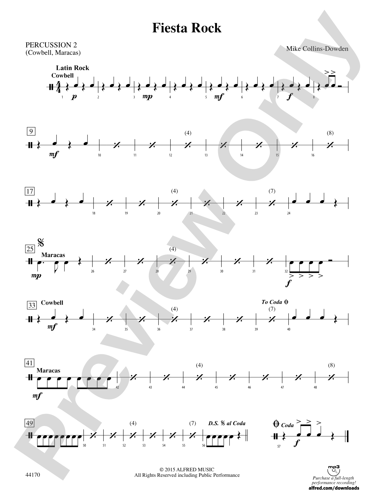 Fiesta Rock: 2nd Percussion