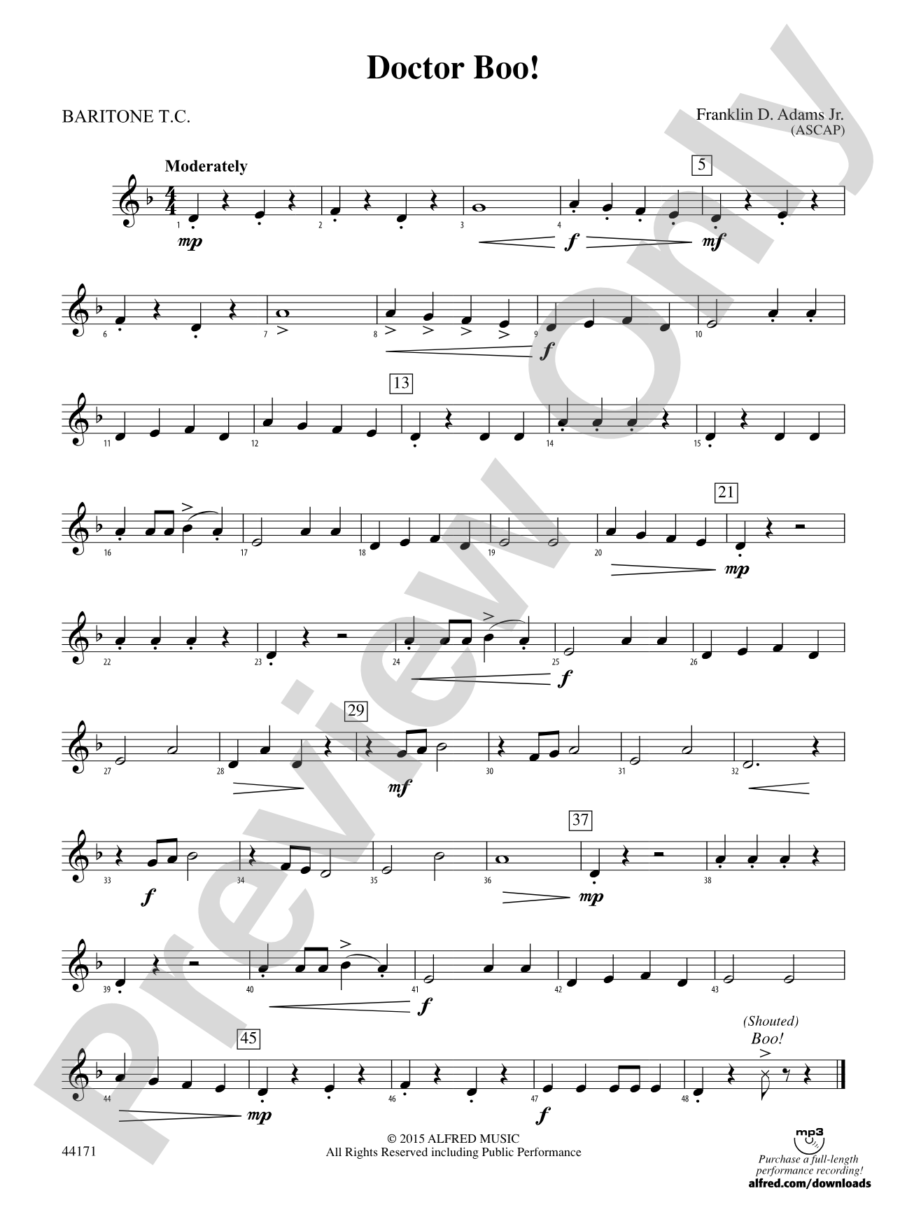 Doctor Boo!: Baritone T.C.