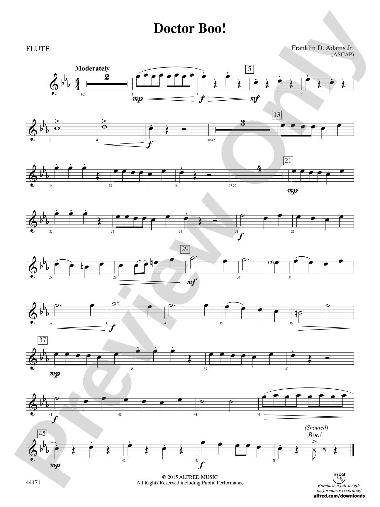 Doctor Boo!: Flute