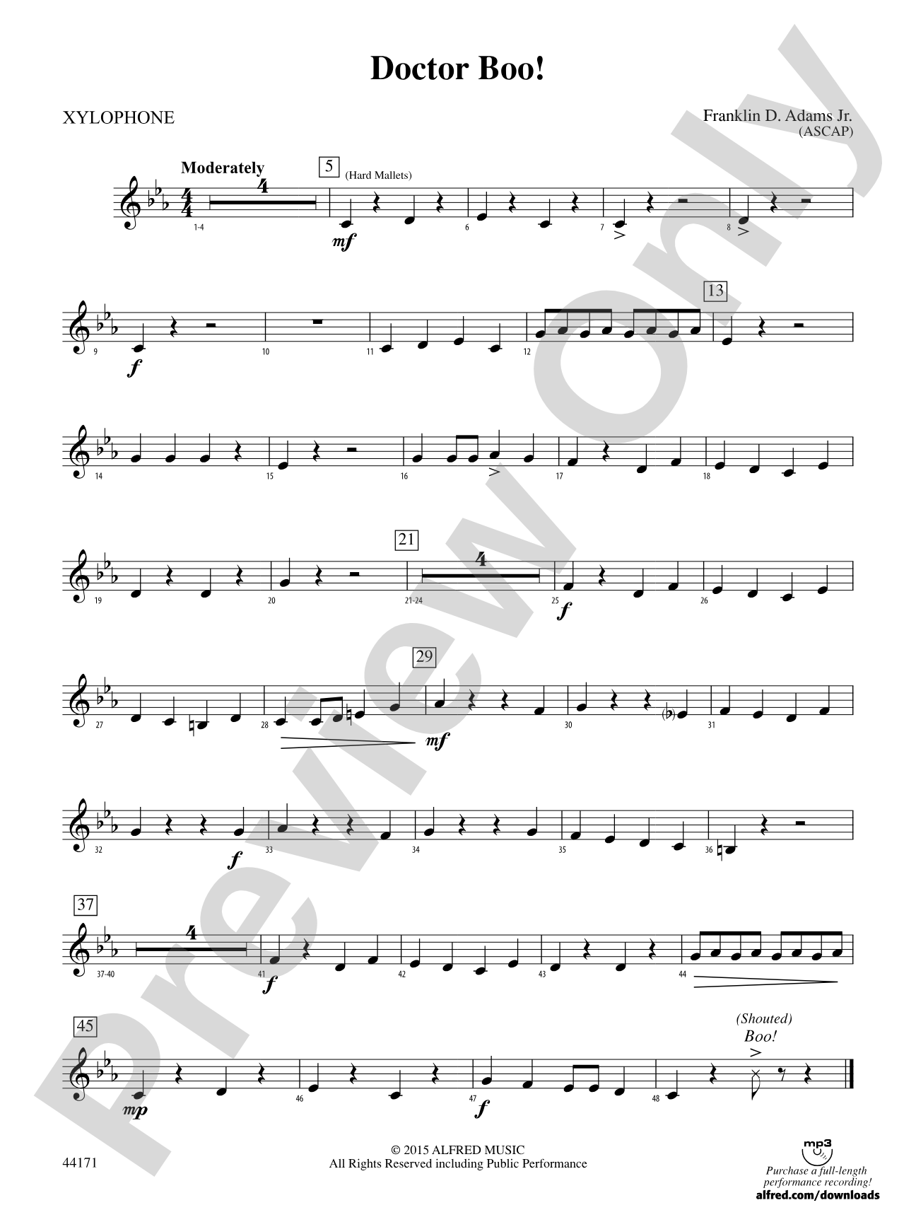 Doctor Boo!: Xylophone