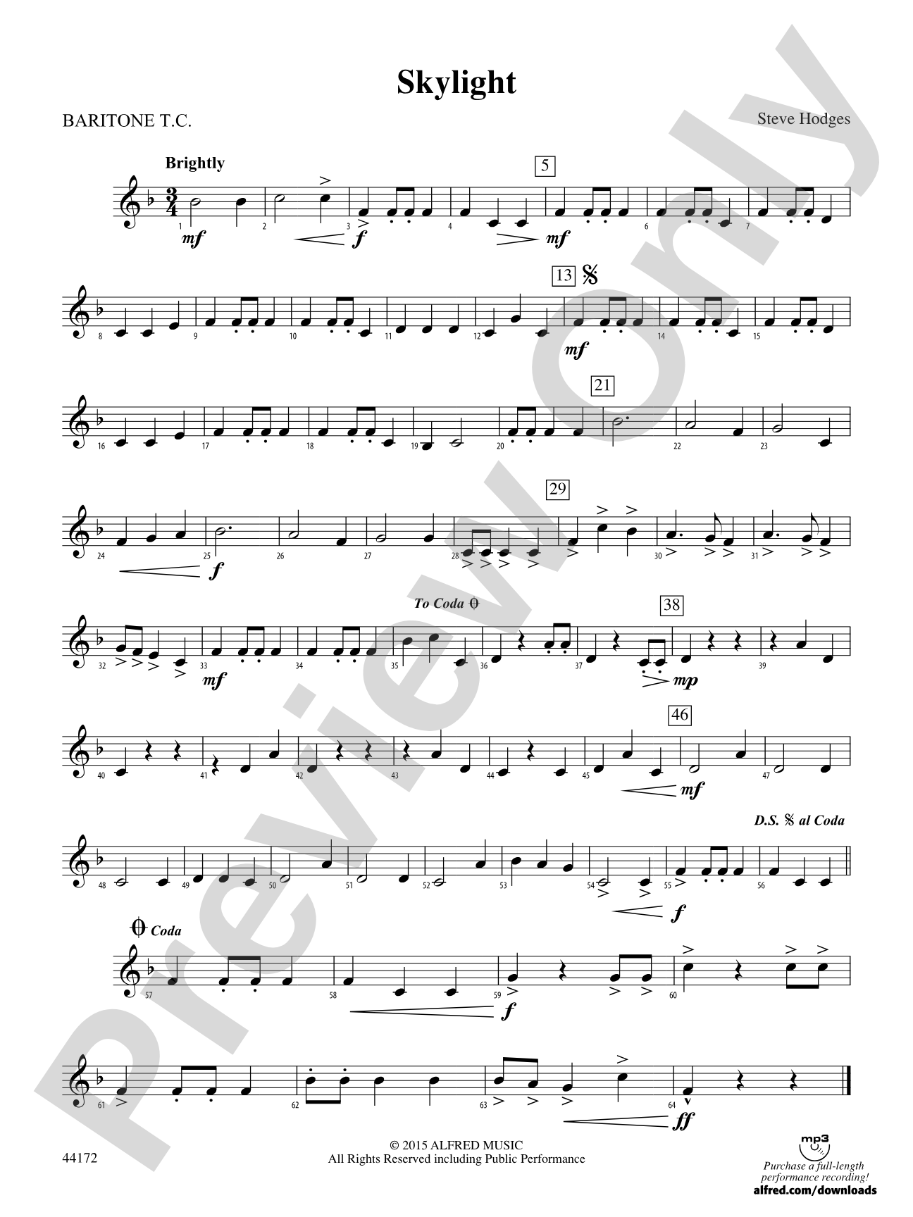 Skylight: Baritone T.C.