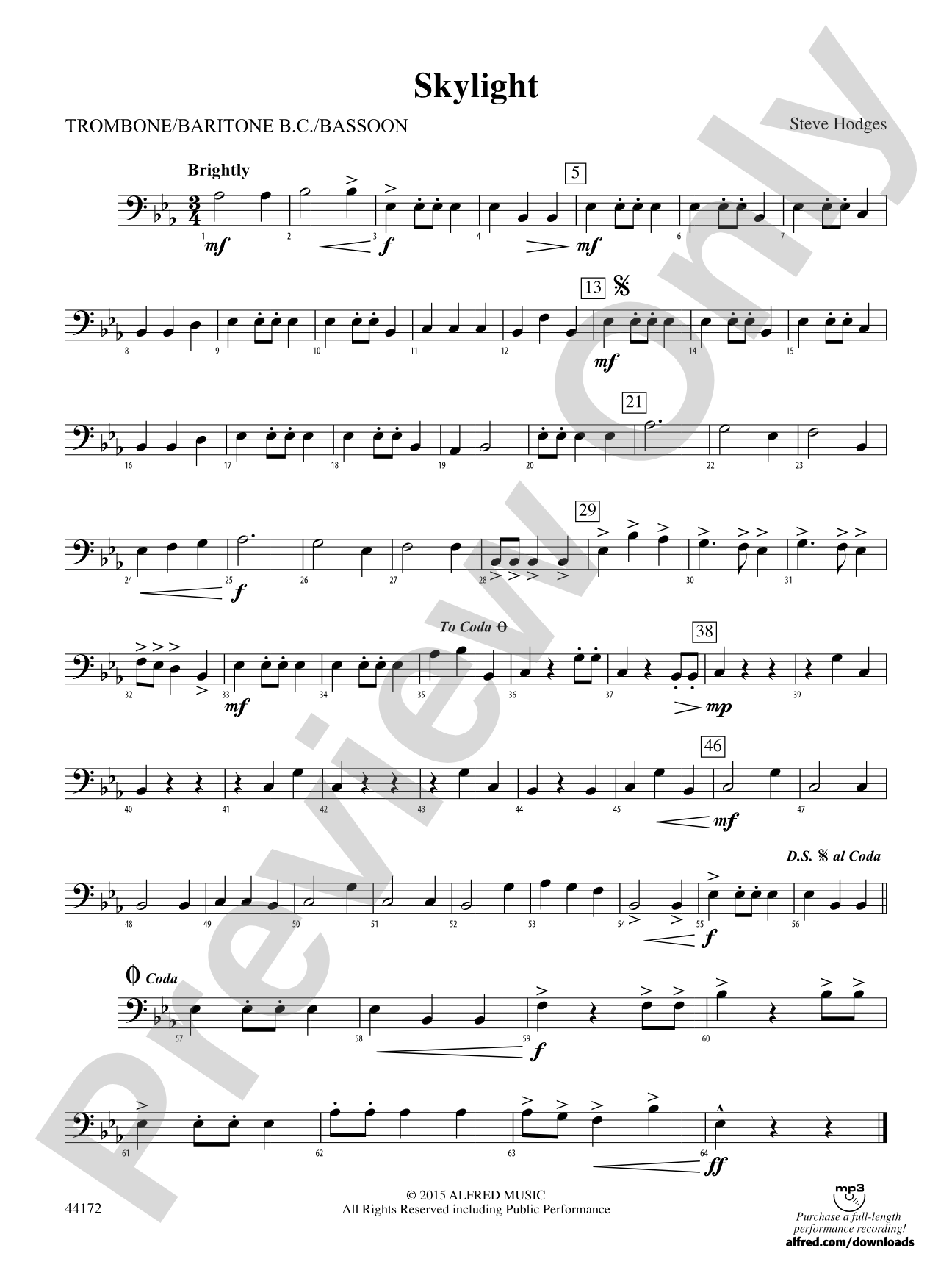 Skylight: 1st Trombone
