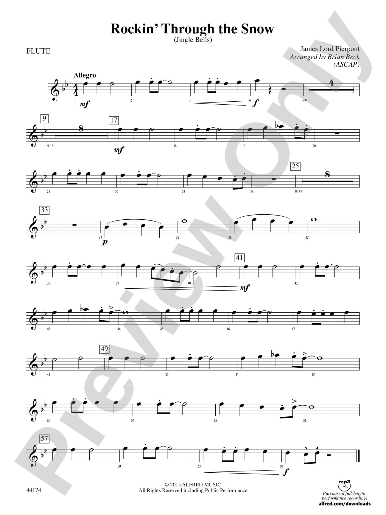 Rockin' Through the Snow: Flute