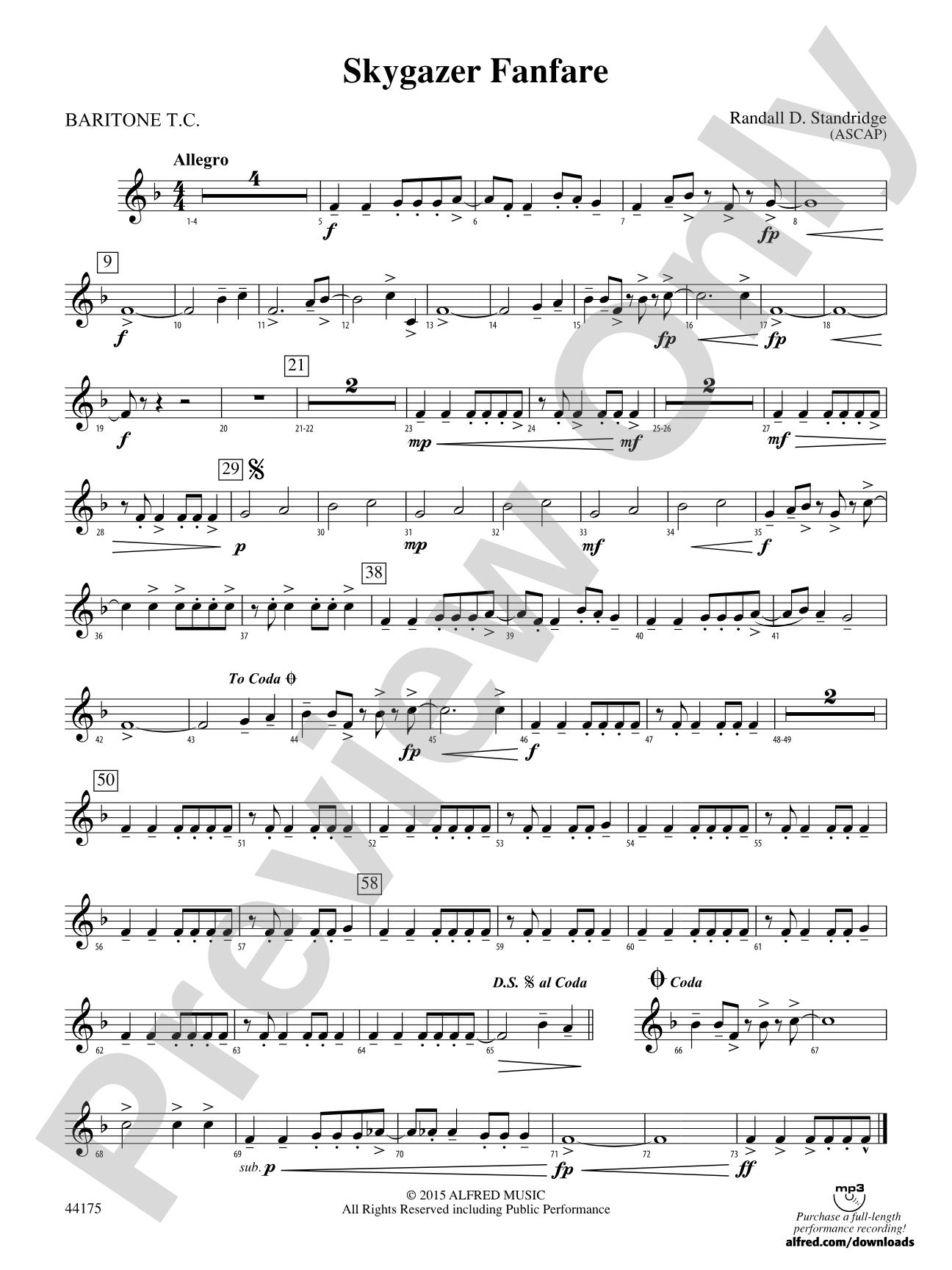 Skygazer Fanfare: Baritone T.C.