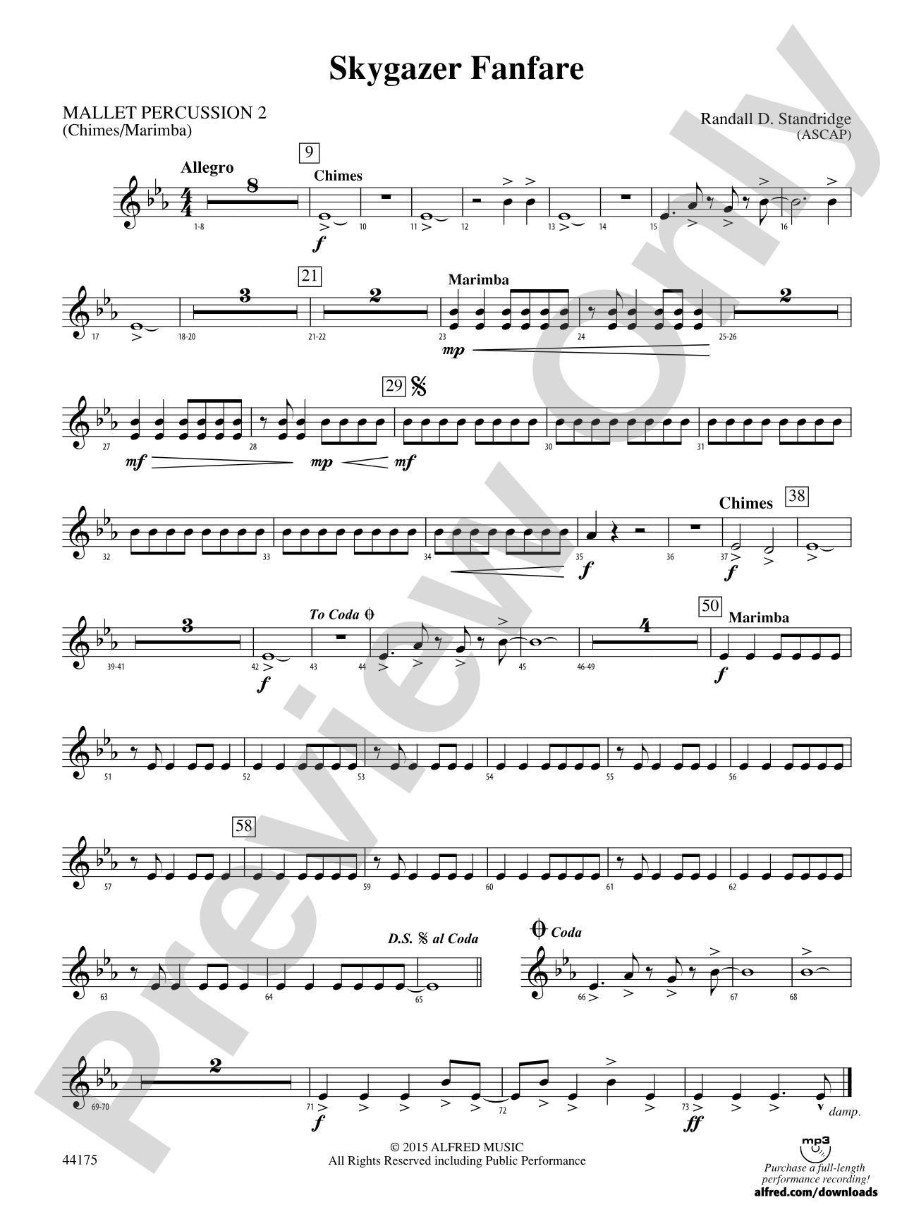 Skygazer Fanfare: 2nd Mallet Percussion