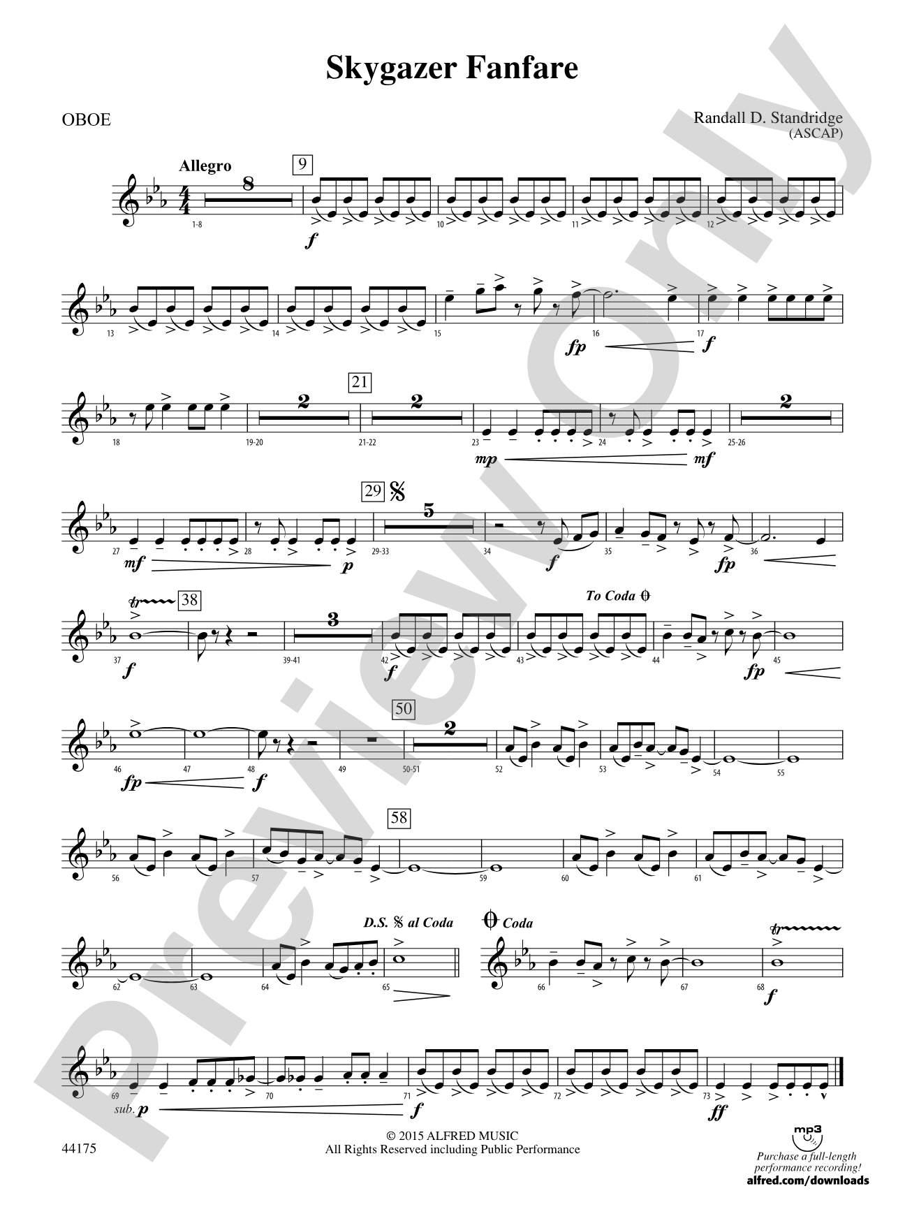 Skygazer Fanfare: Oboe