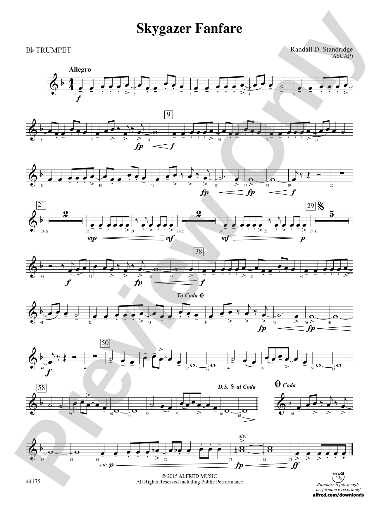 Skygazer Fanfare: 1st B-flat Trumpet