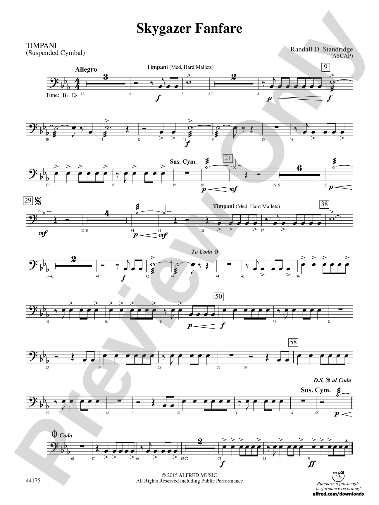 Skygazer Fanfare: Timpani