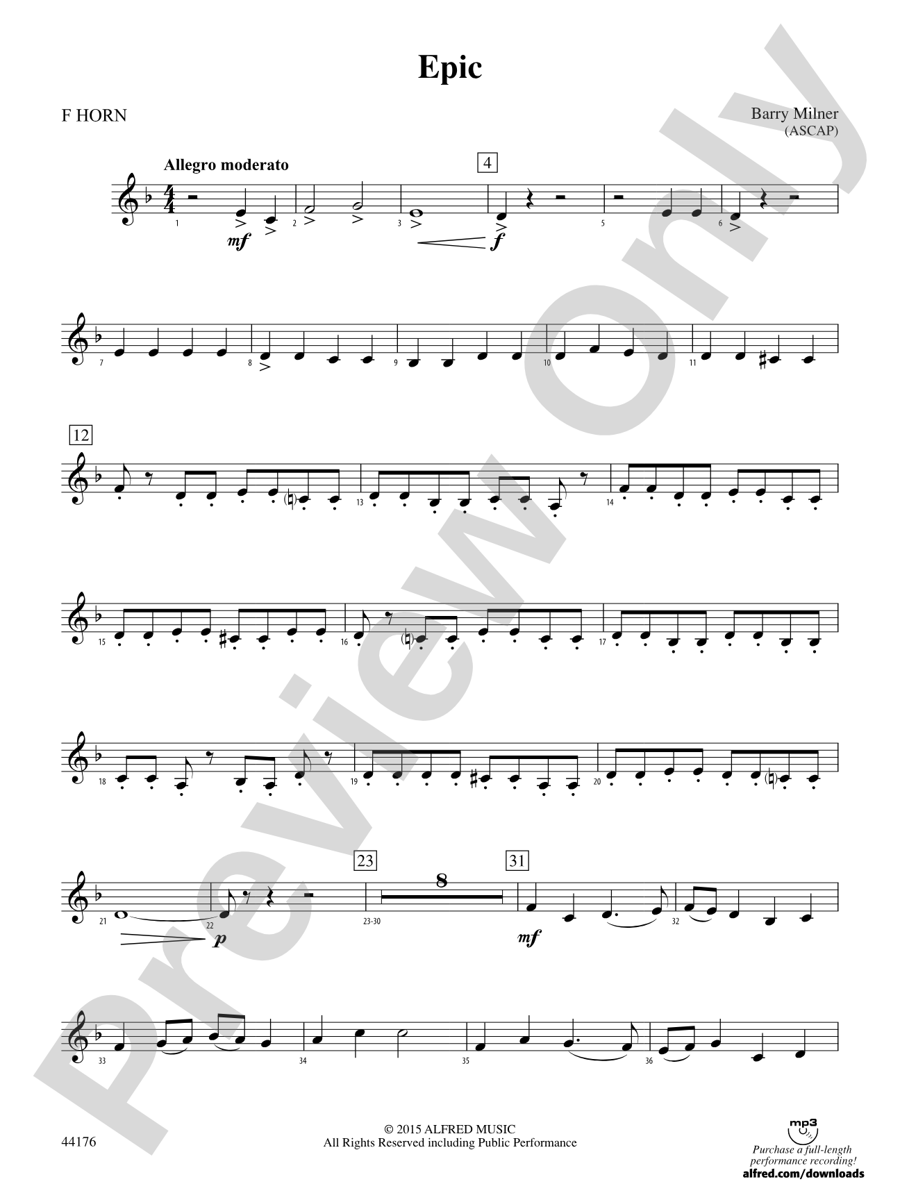 Epic: 1st F Horn