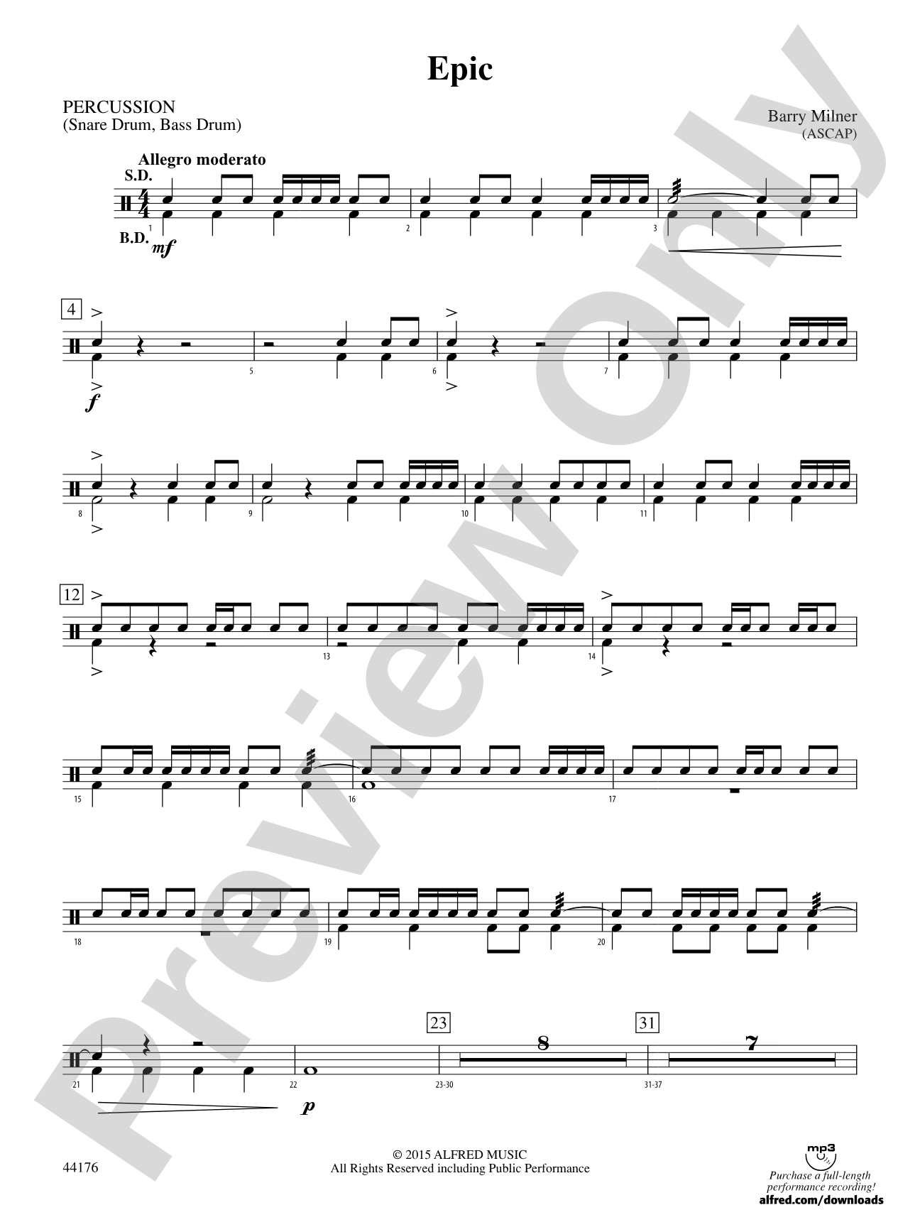 Epic: 1st Percussion